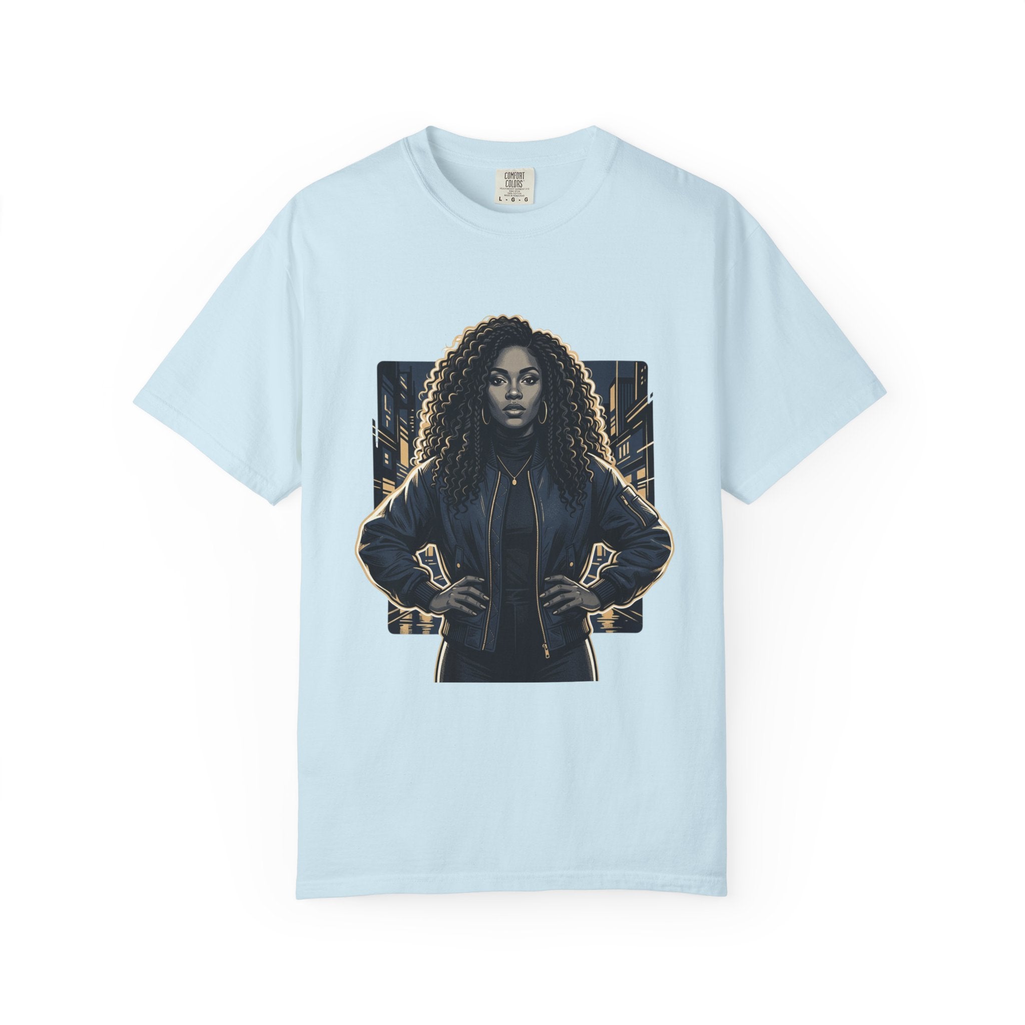 Pretty Rich Bitch The Collection by PRB T-Shirt — Bold Graphic Tee with Empowered Woman Portrait by Power Runs Black