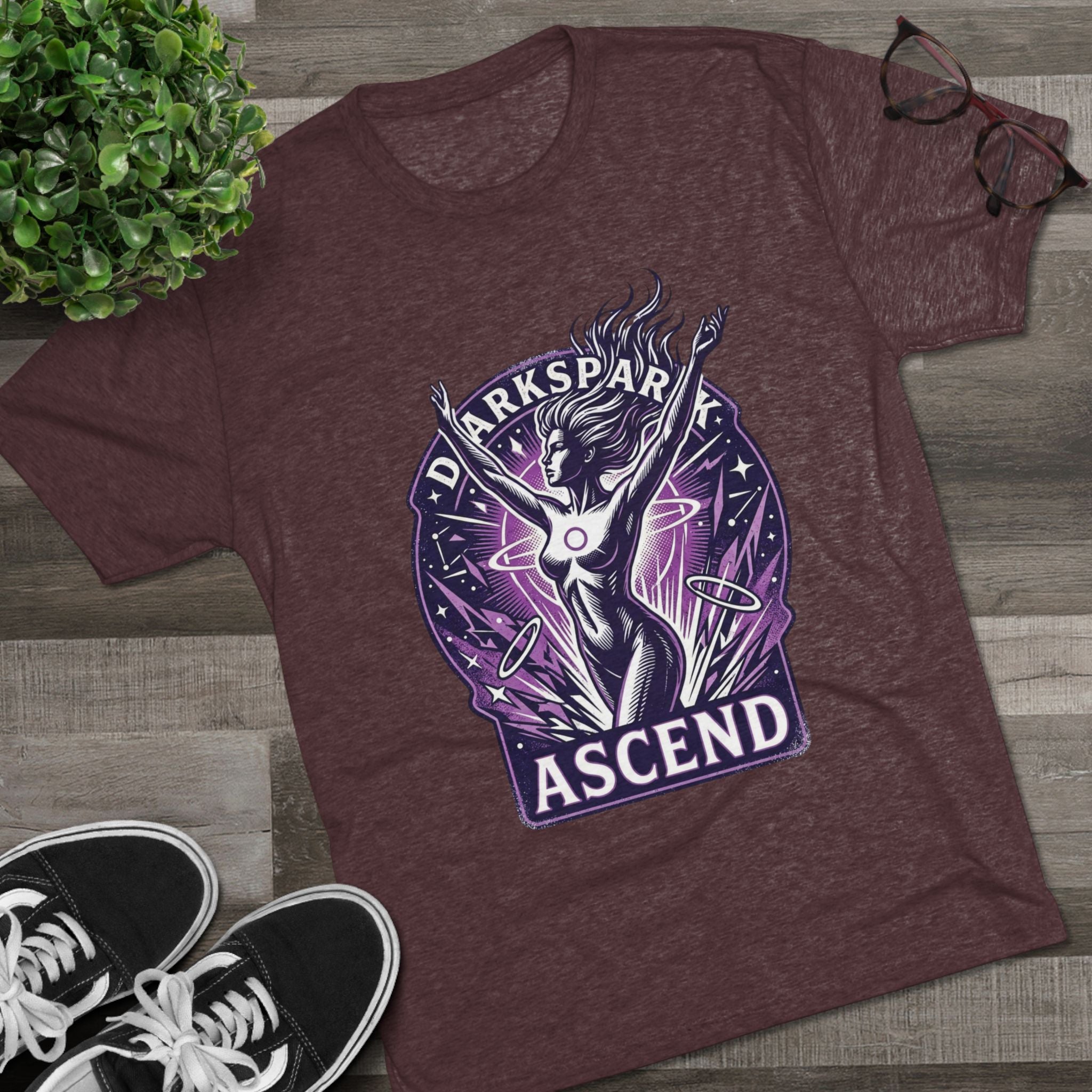Power Runs Black PRB Ascend Space Goddess Tee — "Parkspark Ascend" Retro Sci‑Fi Graphic T-Shirt by Power Runs Black