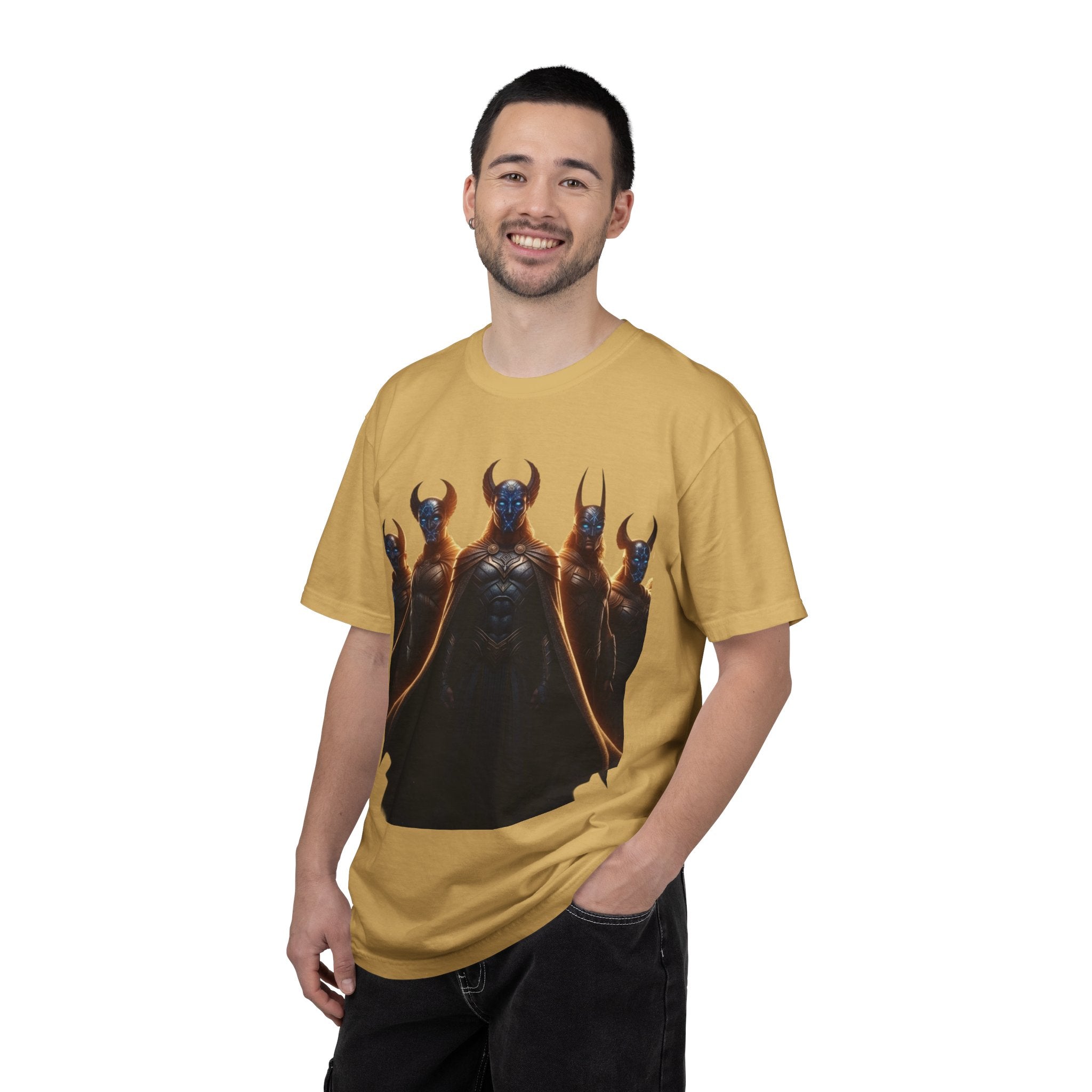 Power Runs Black PRB Dark Legion Graphic T-Shirt — Horned Warriors Fantasy Tee by Power Runs Black