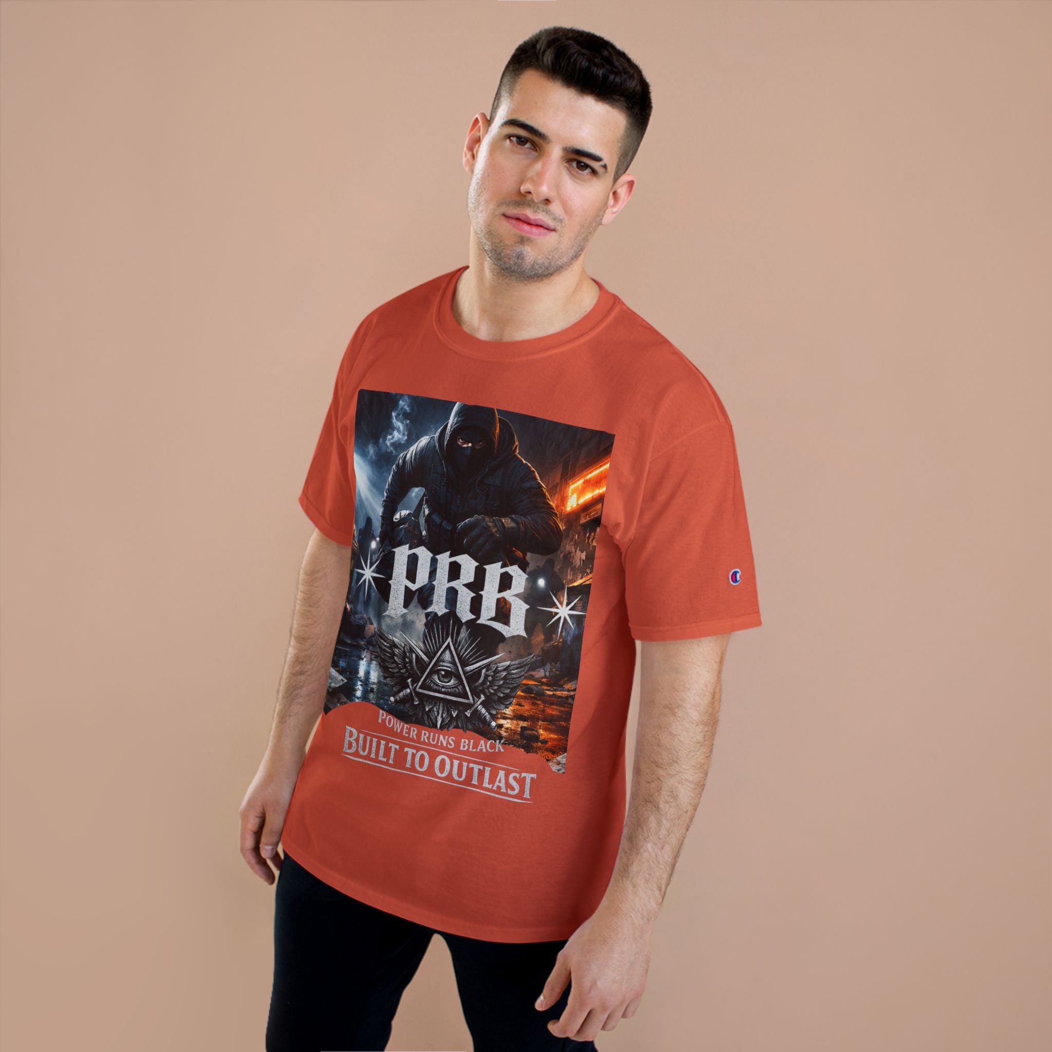 PRB 'Built to Outlast' Graphic Tee by Power Runs Black