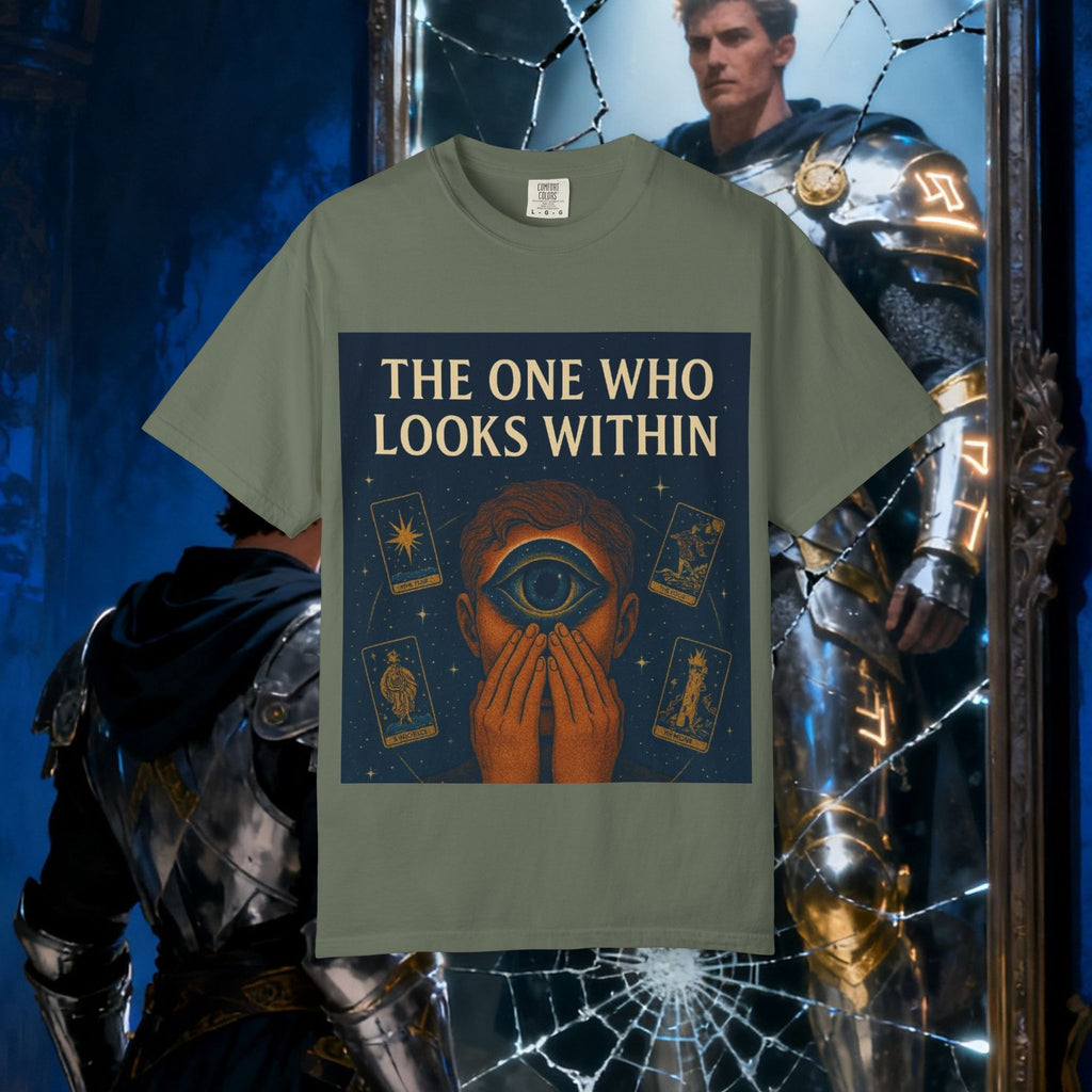 PRB Tarot Eye T-Shirt — "The One Who Looks Within" Mystical Graphic Tee by Power Runs Black