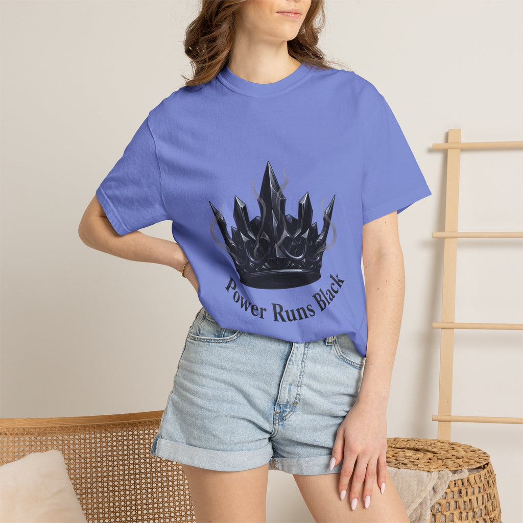 PRB Power Runs Black Crown Graphic T-Shirt by Power Runs Black