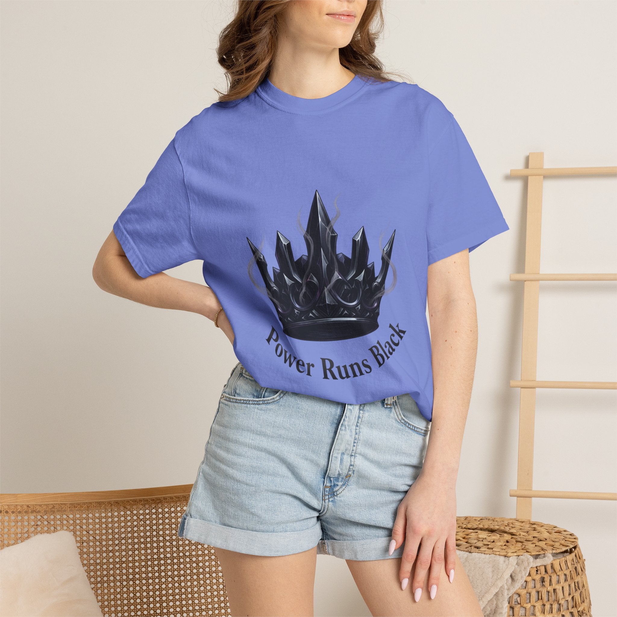 PRB Power Runs Black Crown Graphic T-Shirt by Power Runs Black