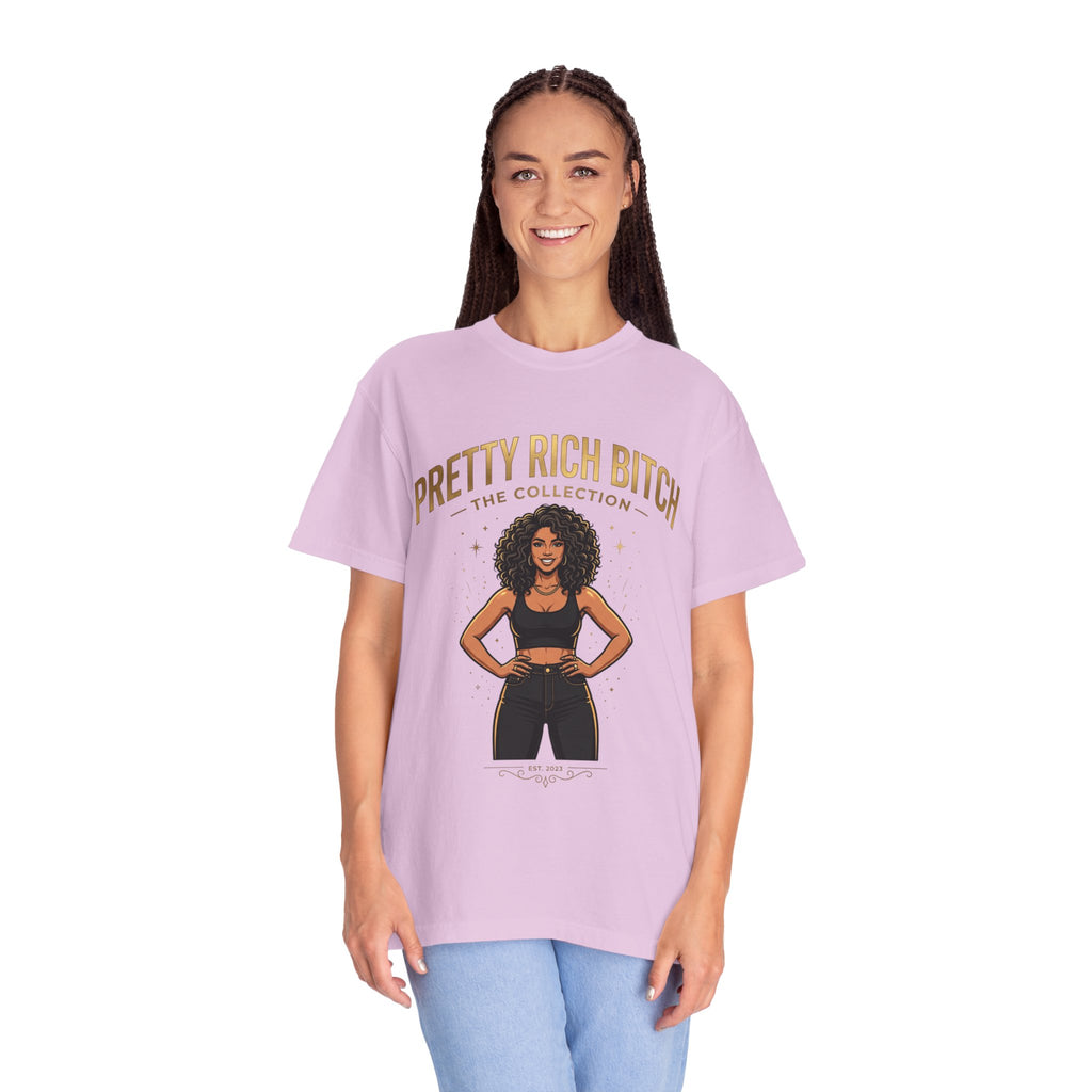 Pretty Rich Bitch The Collection by PRB T-Shirt — Empowered Black Woman Graphic Tee by Power Runs Black