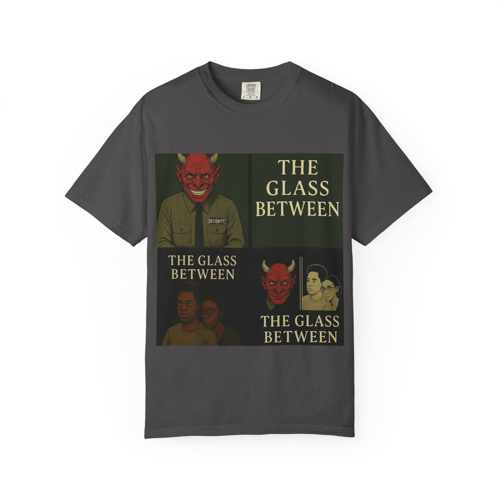 PRB The Glass Between Vintage Collage T-Shirt by Power Runs Black