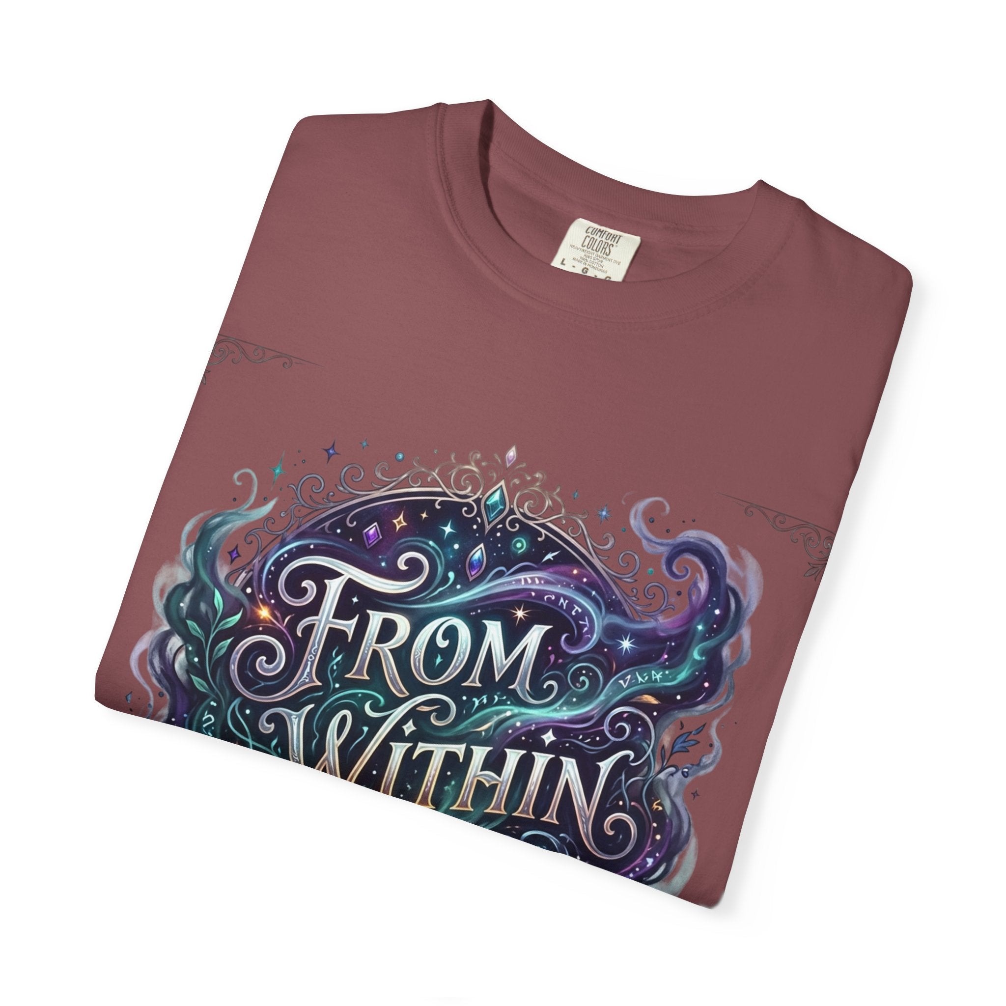 PRB From Within Magic Book T-Shirt — Fantasy Illustrated Graphic Tee by Power Runs Black