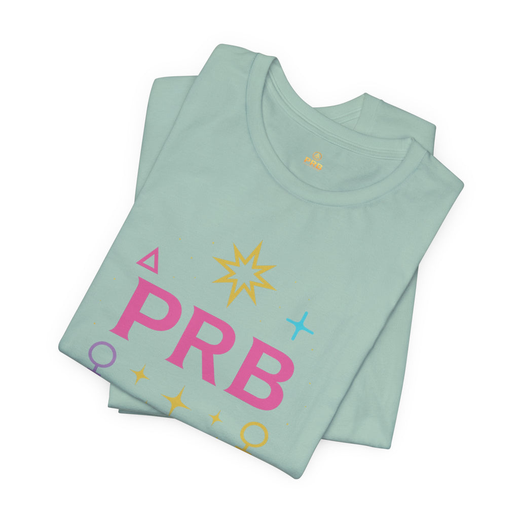 Pretty Rich Bitch The Collection by PRB Floral Lotus T‑Shirt — Colorful Spiritual Symbol Tee by Power Runs Black