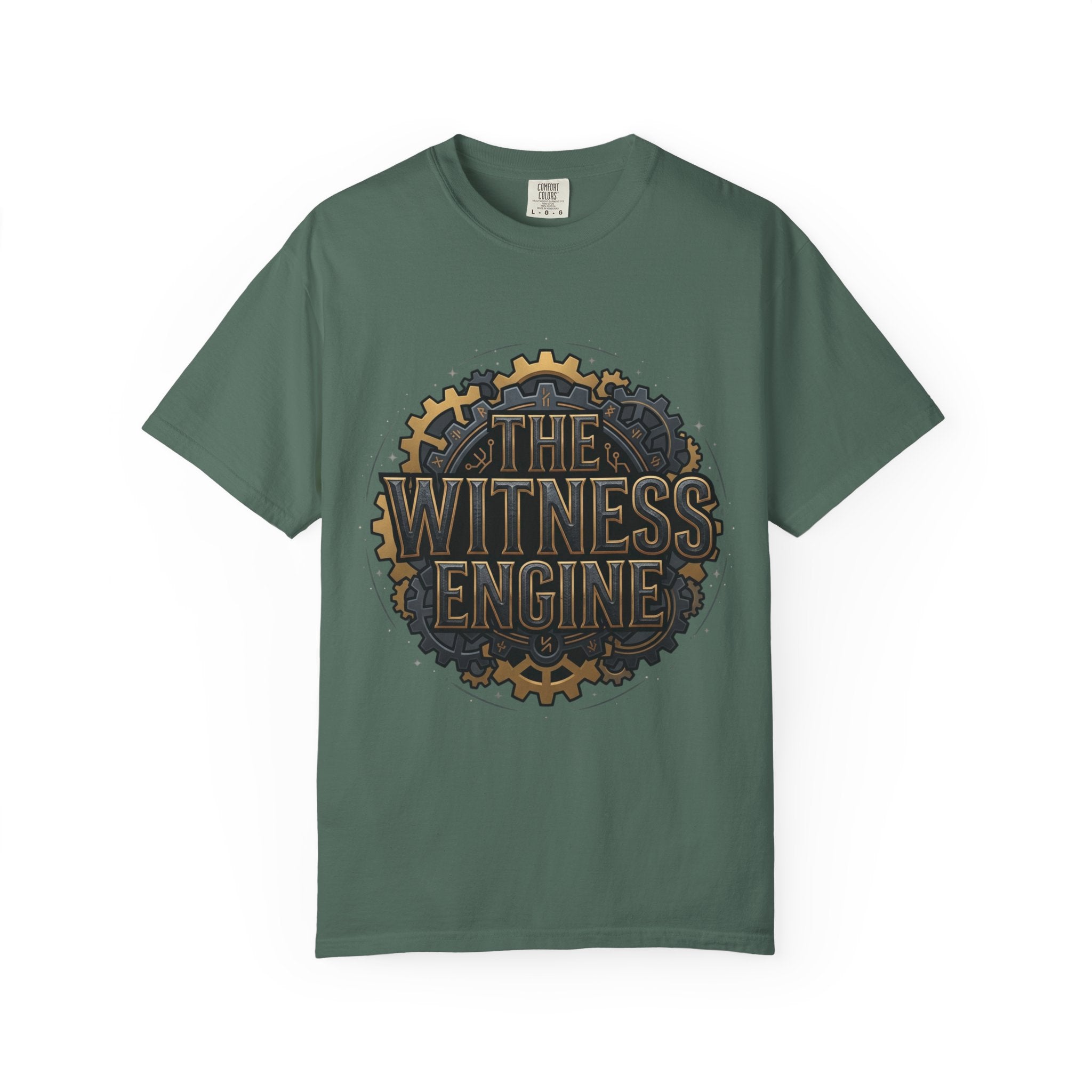 Printify PRB The Witness Engine T-shirt | Steampunk Gear Logo - T-Shirt