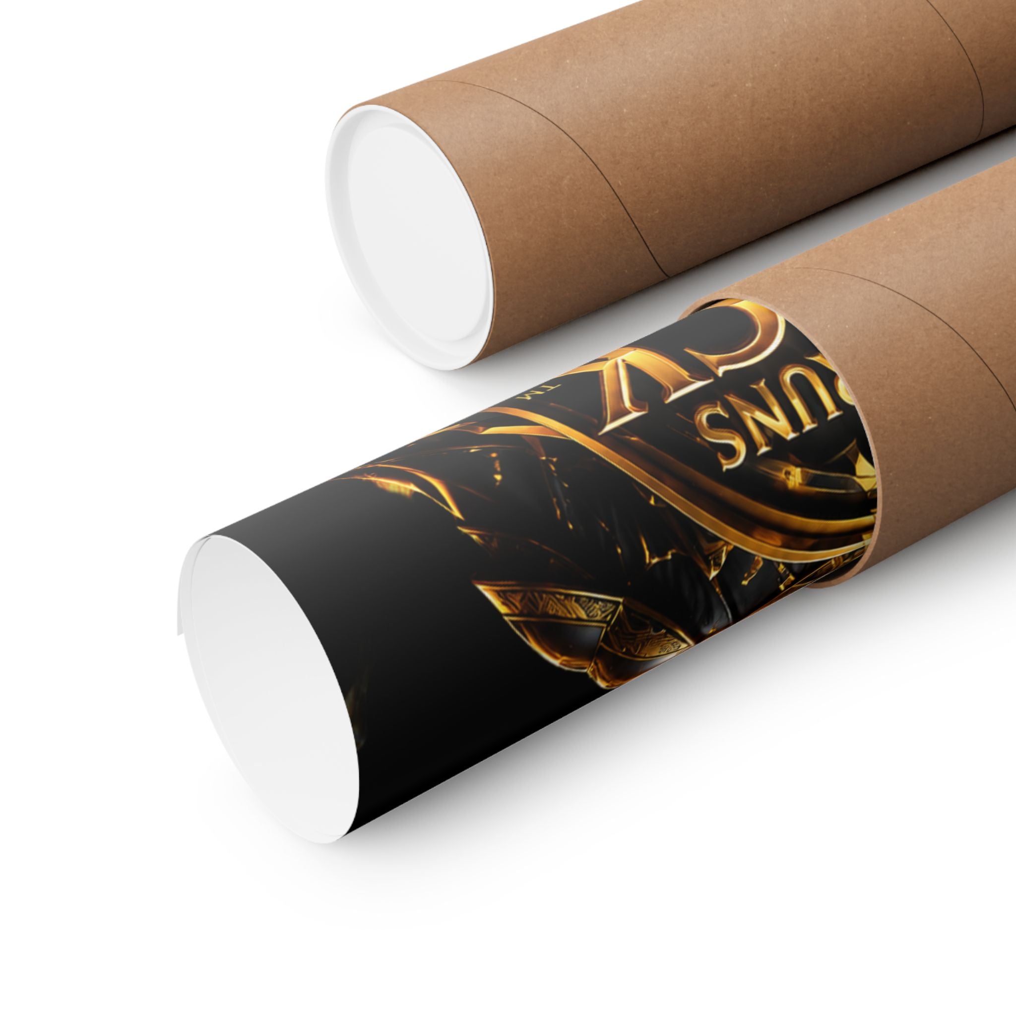 Power Runs Black Matte Poster — "Power Runs Black" Afrocentric Goddess Wall Art by Power Runs Black