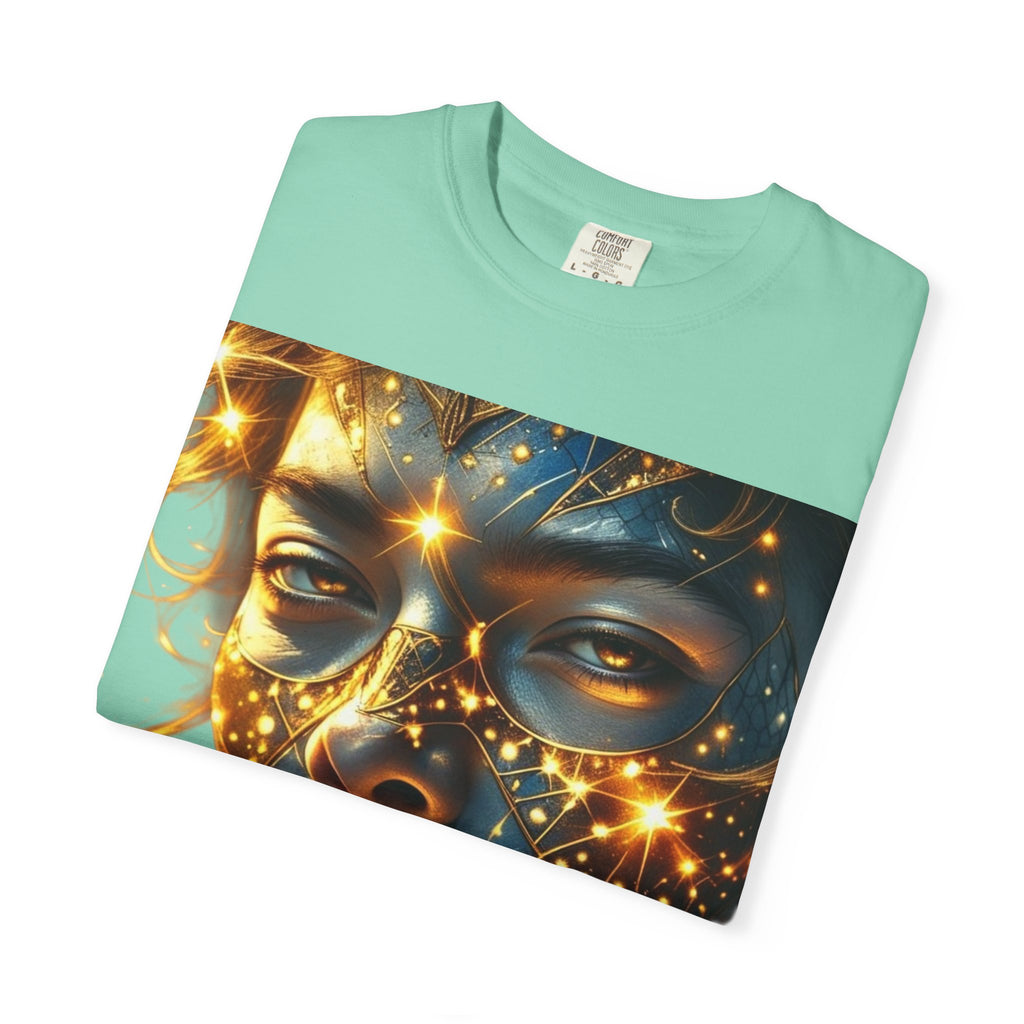 PRB Celestial Glow Unisex Graphic T-Shirt | Luminous Portrait Tee by Power Runs Black