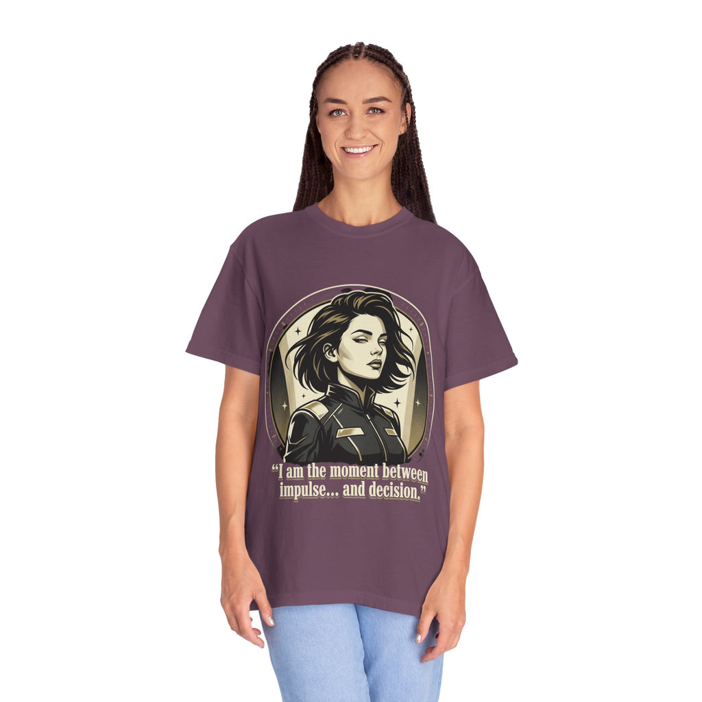 Power Runs Black Retro Space Captain Portrait T-Shirt — 'Fearless Commander' Graphic Tee by Power Runs Black