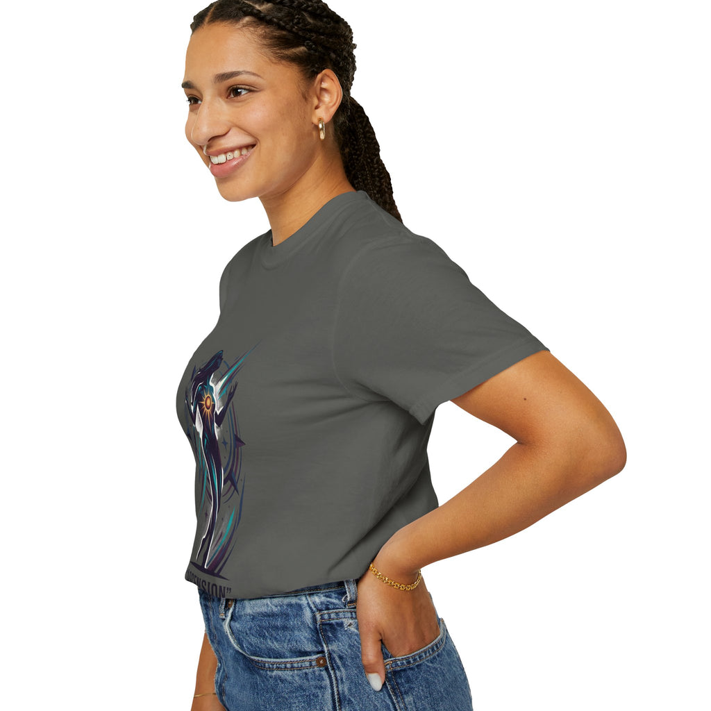 Power Runs Black PRB Ascension Graphic T-Shirt — Cosmic Silhouette Tee by Power Runs Black