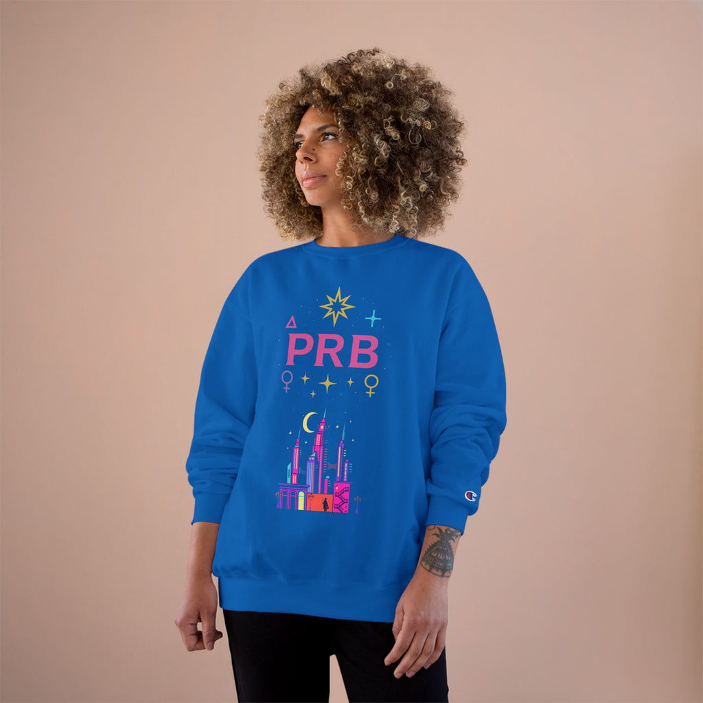 Pretty Rich Bitch by PRB Cityscape Sweatshirt — Colorful Pride-Inspired Urban Graphic by Power Runs Black