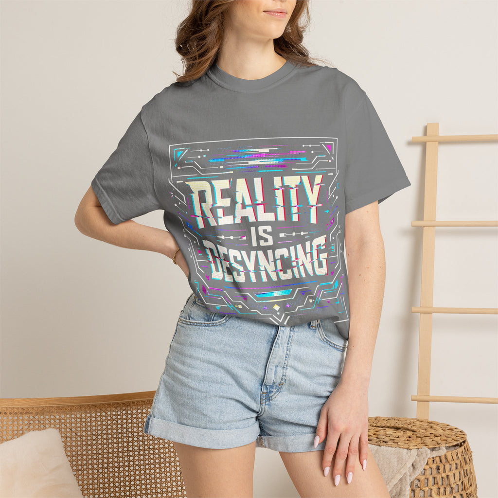Power Runs Black PRB Glitchy Pastel "Reality Is Desyncing" T-Shirt by Power Runs Black
