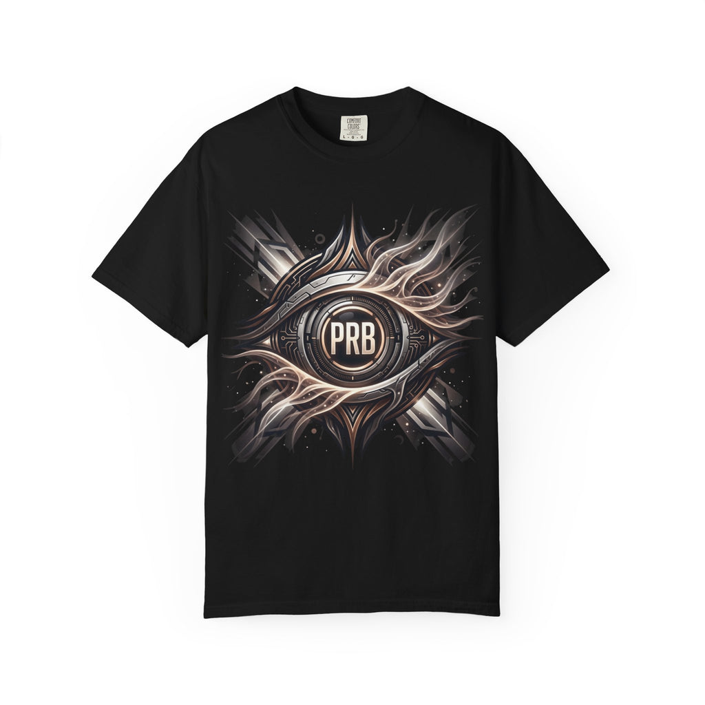 Printify PRB Clairvoyant Engine 4K Abstract Eye Emblem T-Shirt | PRB Center Medallion Graphic - T-Shirt