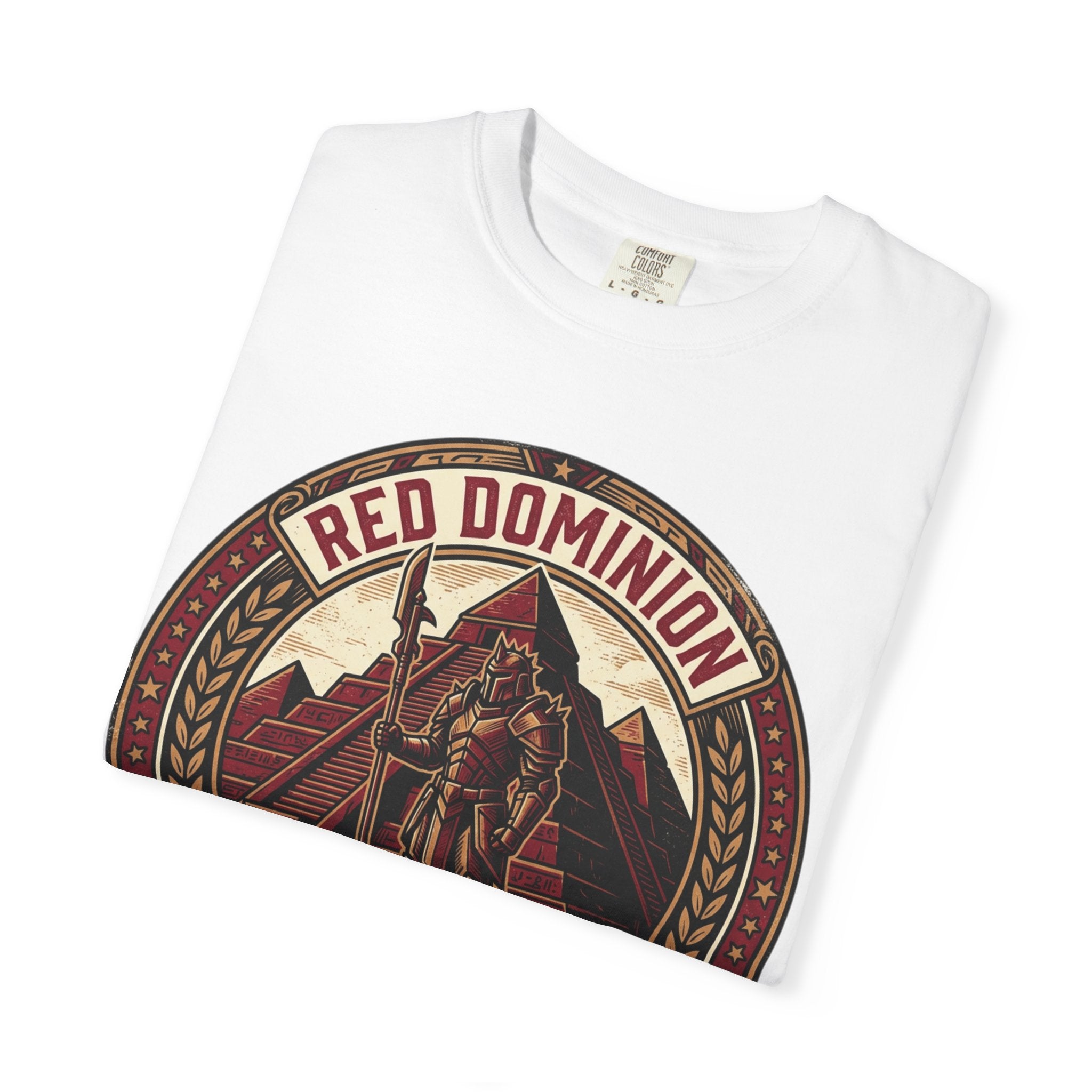 Power Runs Black PRB Red Dominion 'Right Side' Graphic T-Shirt by Printify