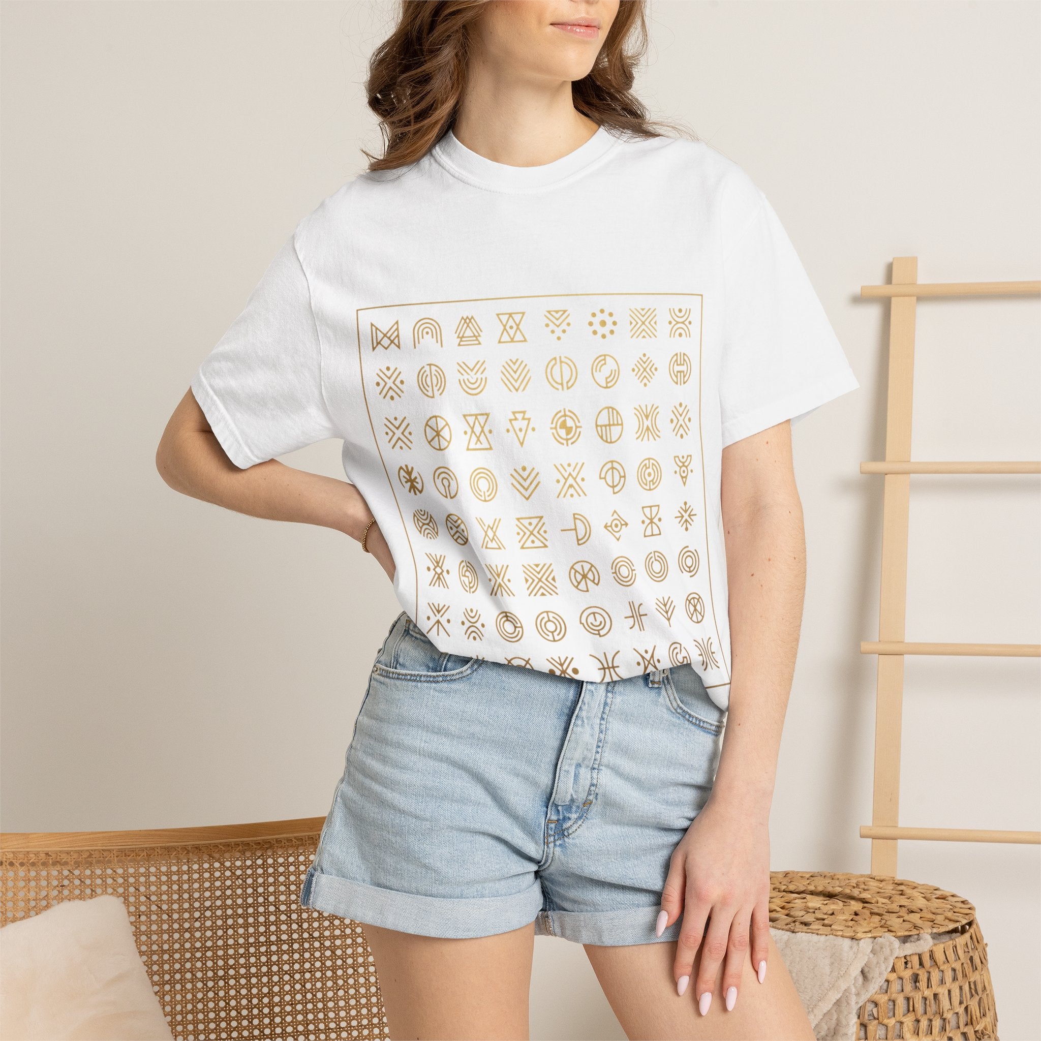 PRB Symbol Grid Graphic Tee — Garment-Dyed Heavyweight Cotton | Power Runs Black by Power Runs Black