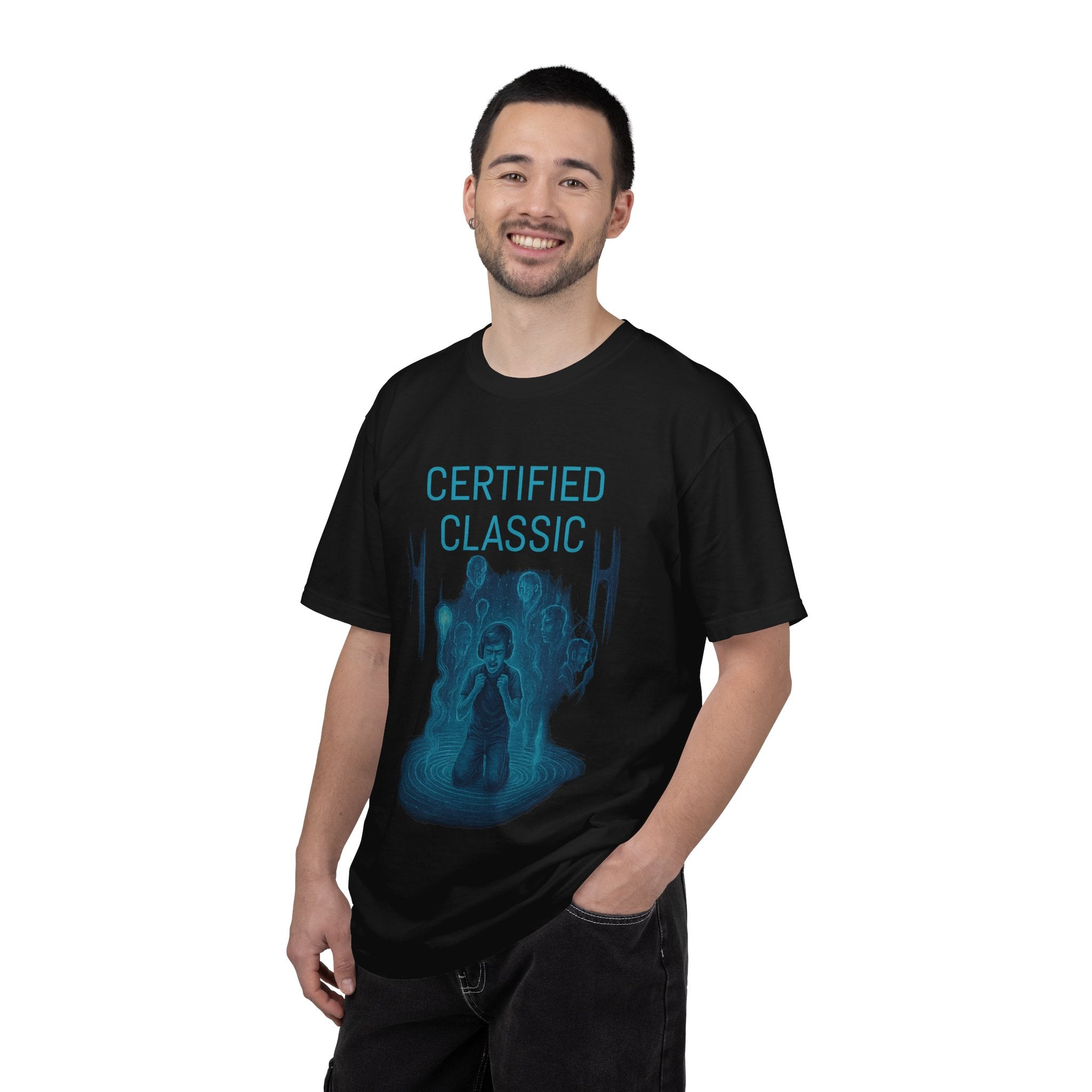 PRB Certified Classic T-Shirt – Retro Sci‑Fi Graphic Tee by Power Runs Black