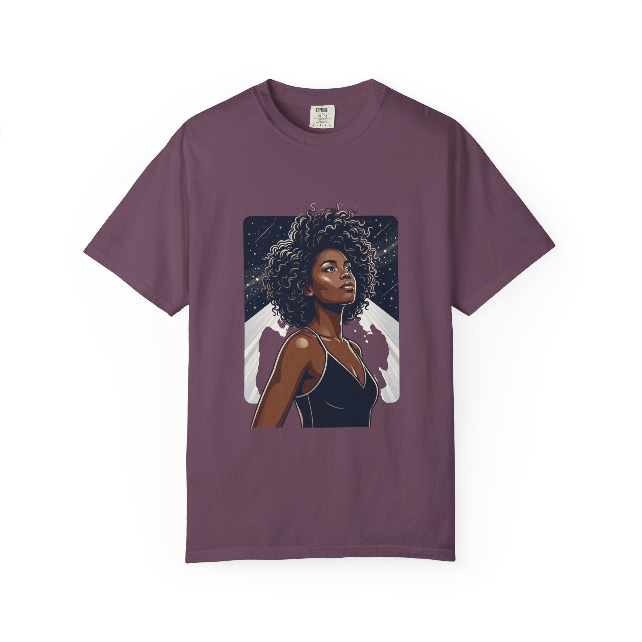 Pretty Rich Bitch The Collection by PRB T-Shirt — Afro Woman Graphic Tee by Power Runs Black