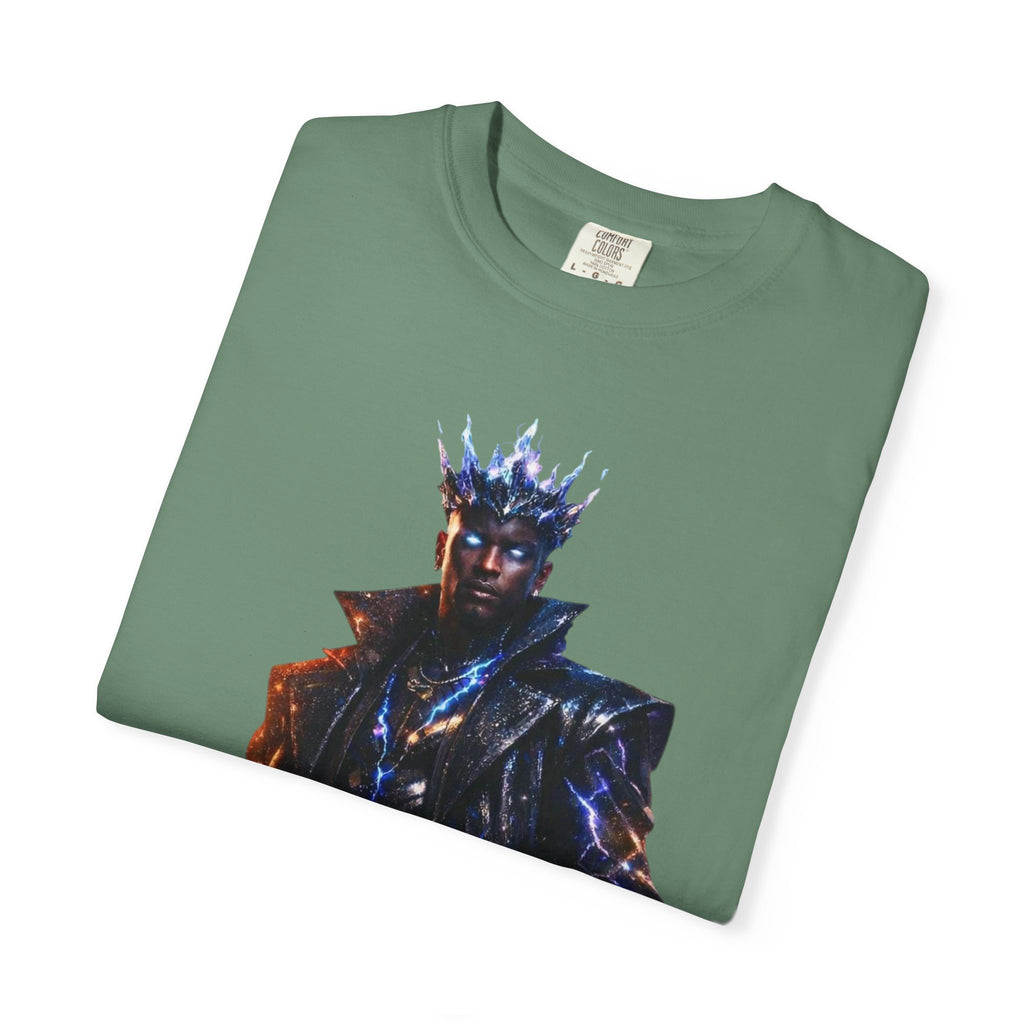PRB Cosmic Might Unleashed T-shirt | Space Warrior Graphic Tee by Power Runs Black