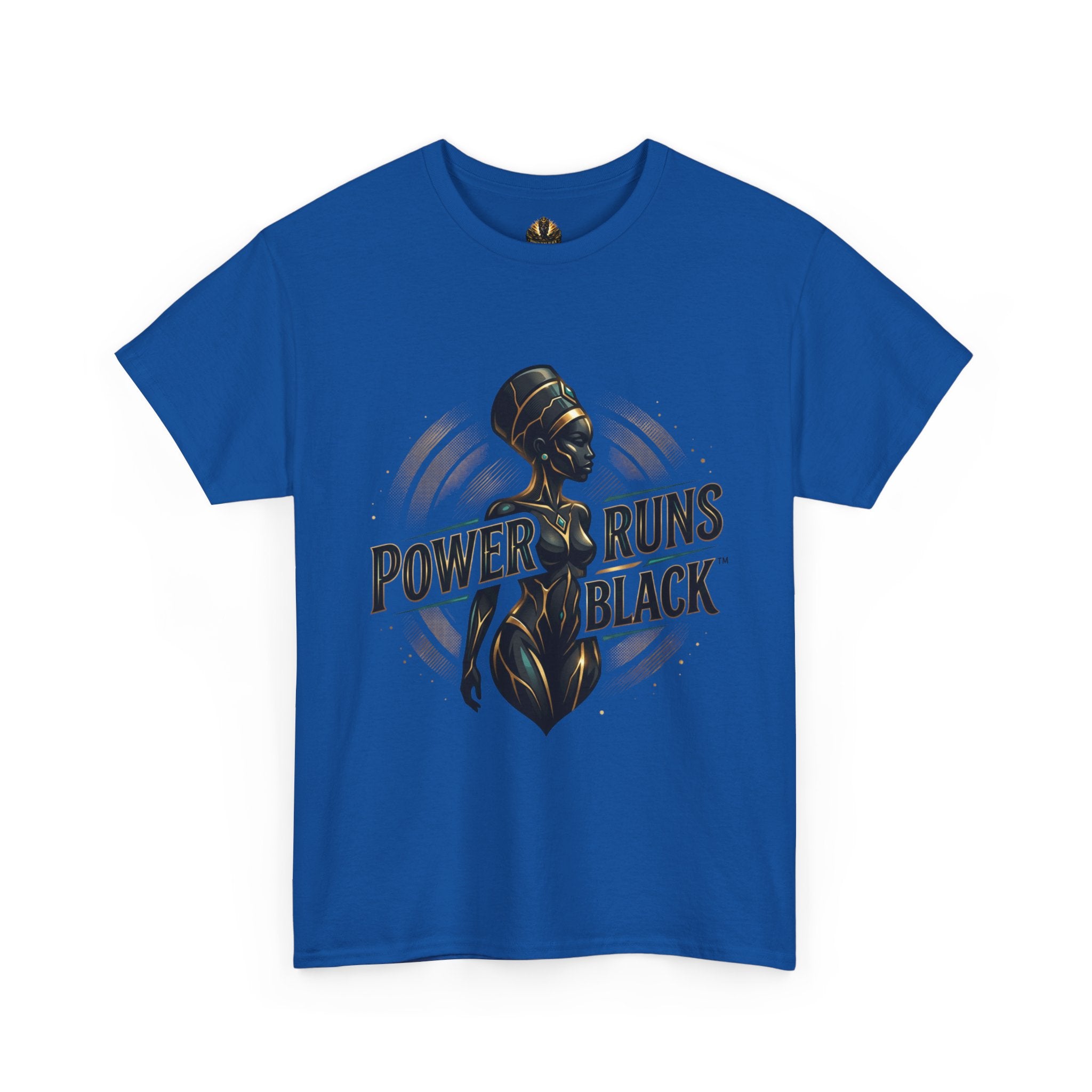 Power Runs Black Queen Goddess Graphics Tee by Power Runs Black