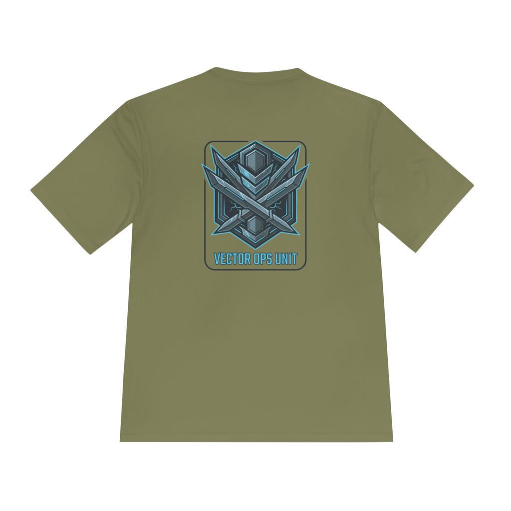 Power Runs Black PRB Blackline Vector Ops Unit Graphics Tee by Power Runs Black