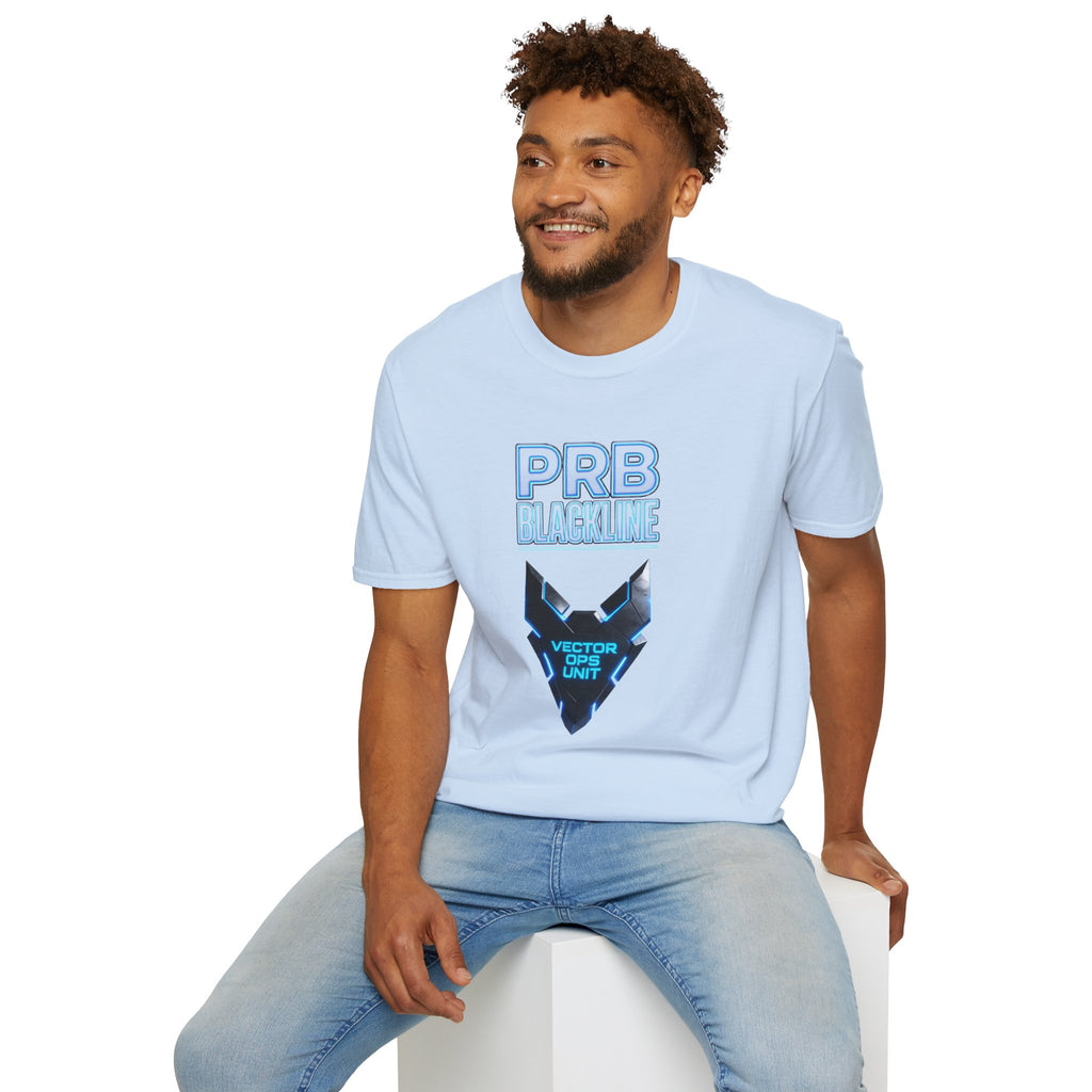 PRB Blackline Vector Ops T-Shirt by Power Runs Black