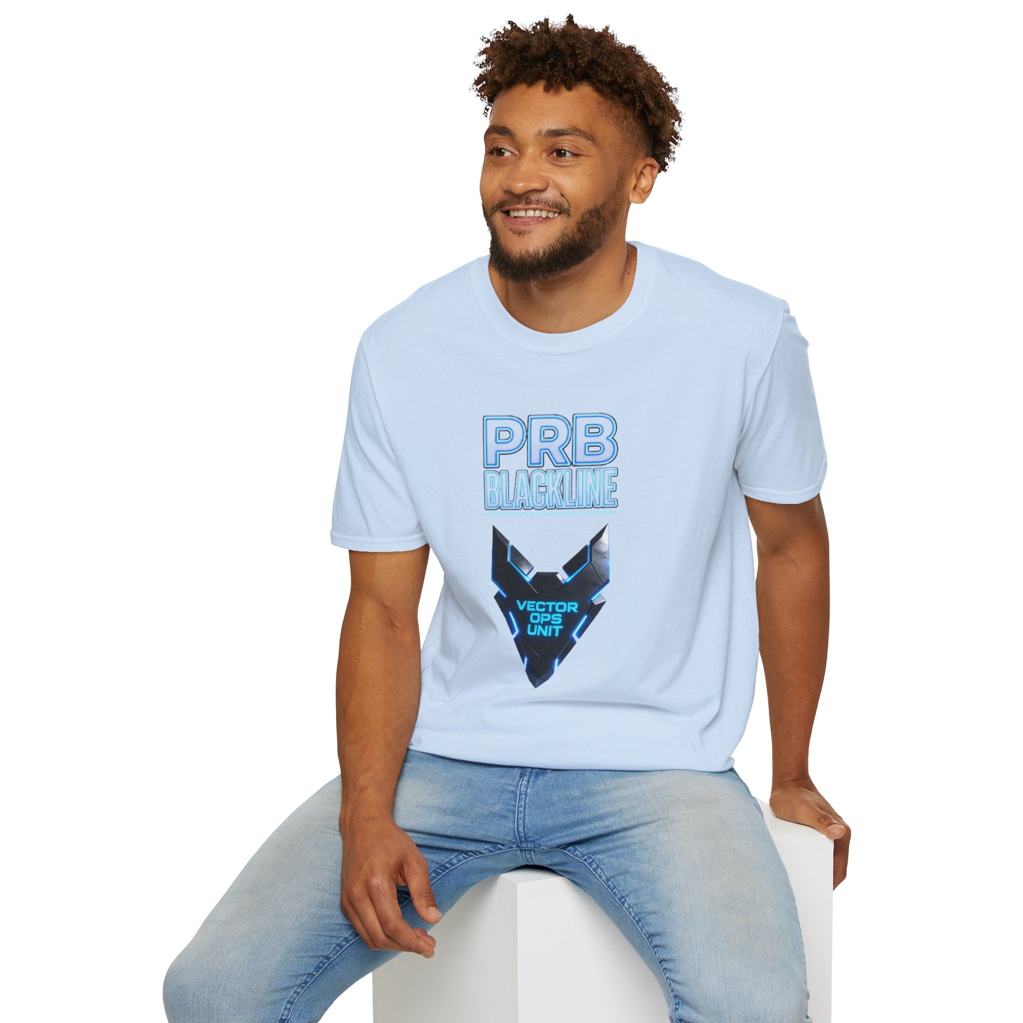 PRB Blackline Vector Ops T-Shirt by Power Runs Black