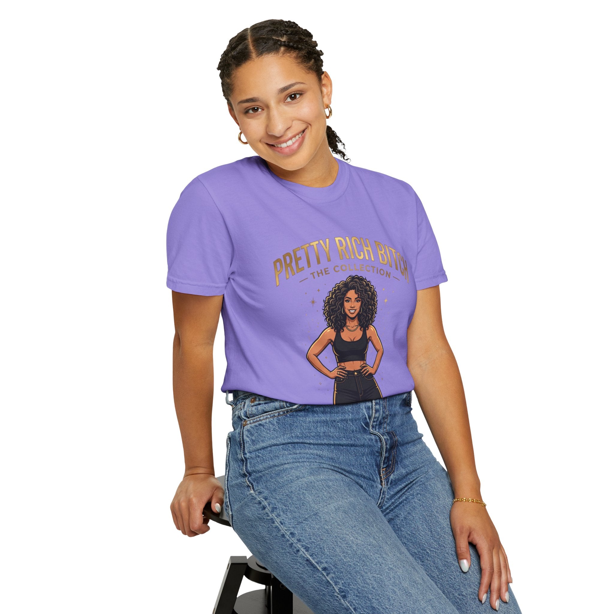 Pretty Rich Bitch The Collection by PRB T-Shirt — Empowered Black Woman Graphic Tee by Power Runs Black