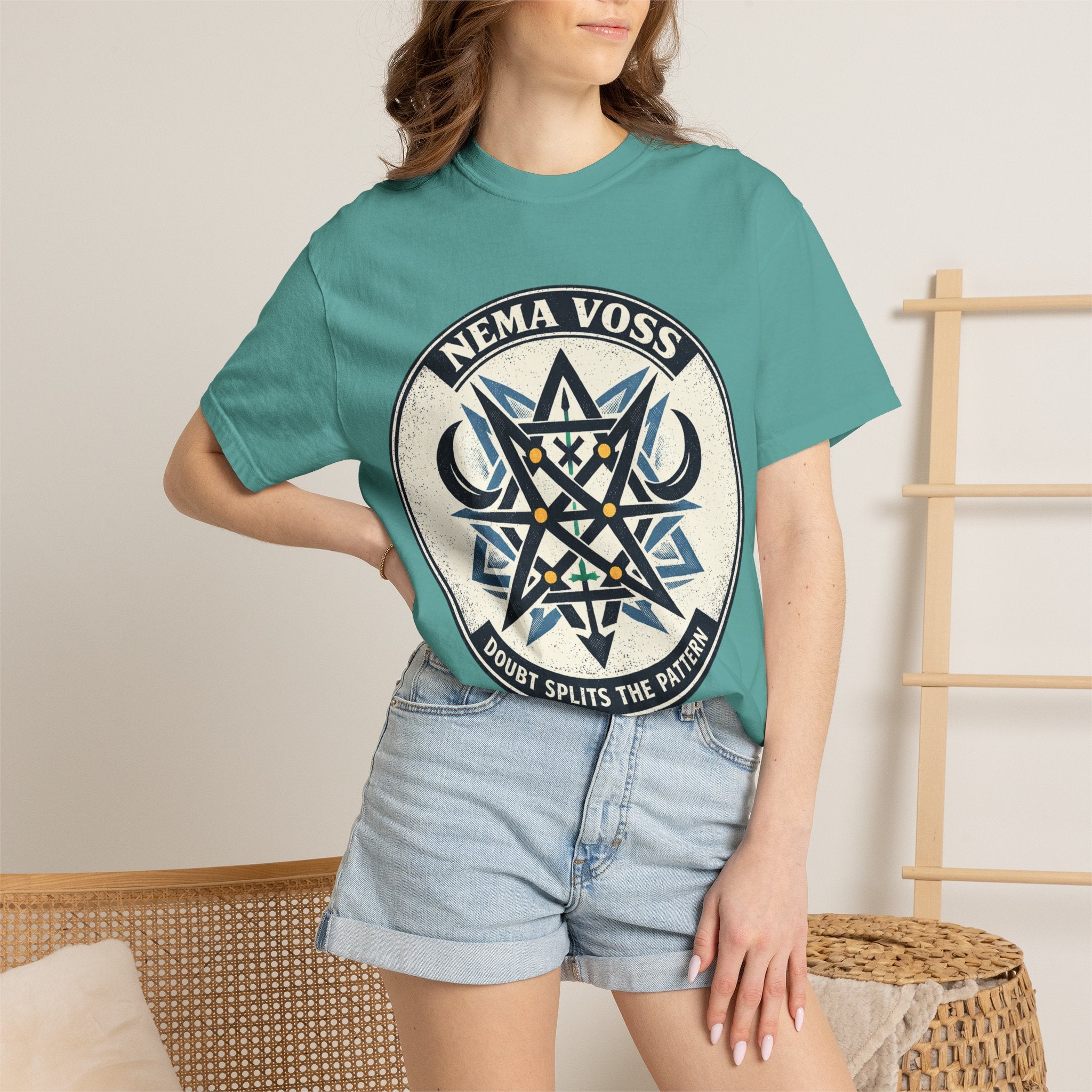 Power Runs Black PRB Nema Voss 'Doubt Splits the Pattern' Graphic T-Shirt by Power Runs Black