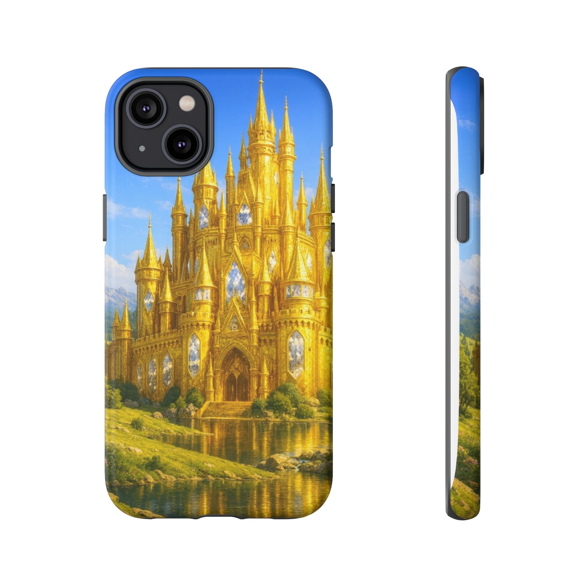 PRB Golden Castle iPhone Case | Fantasy Palace Phone Case by Power Runs Black