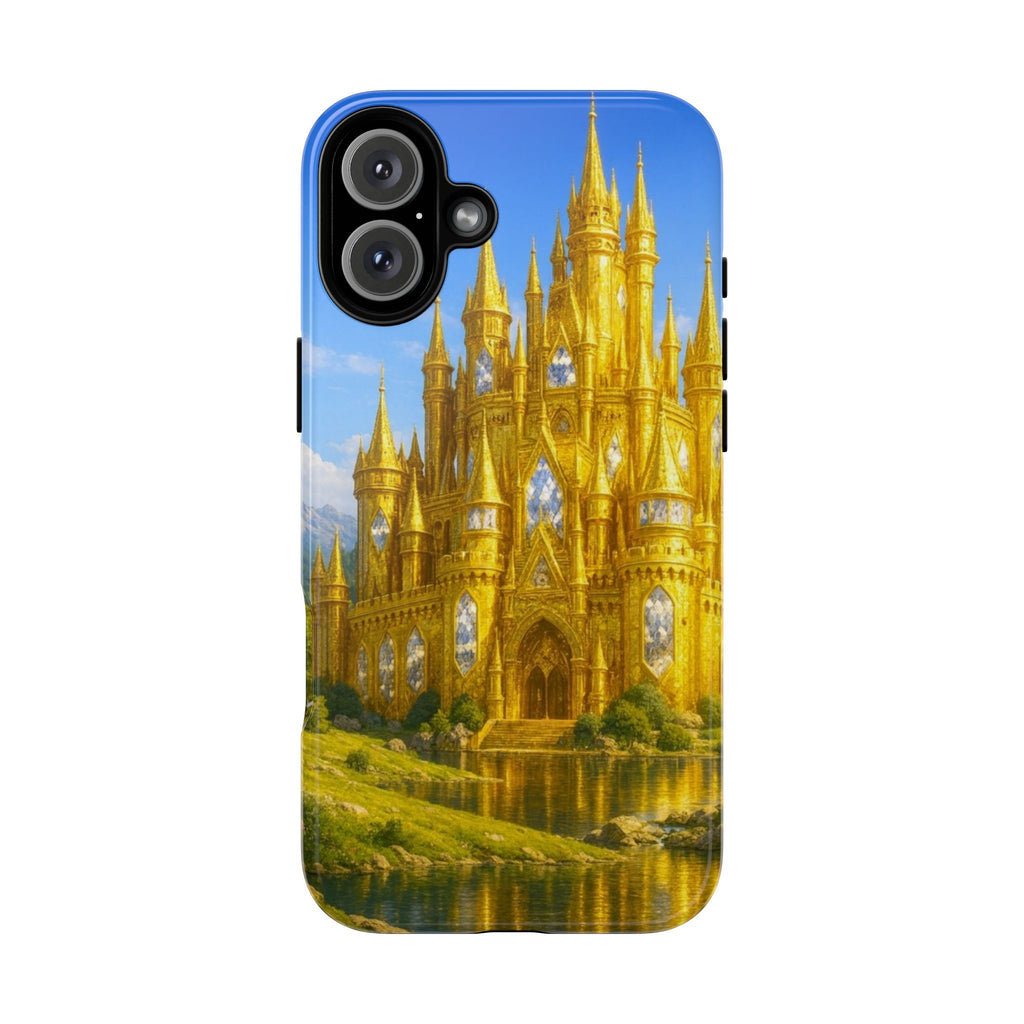 PRB Golden Castle iPhone Case | Fantasy Palace Phone Case by Power Runs Black