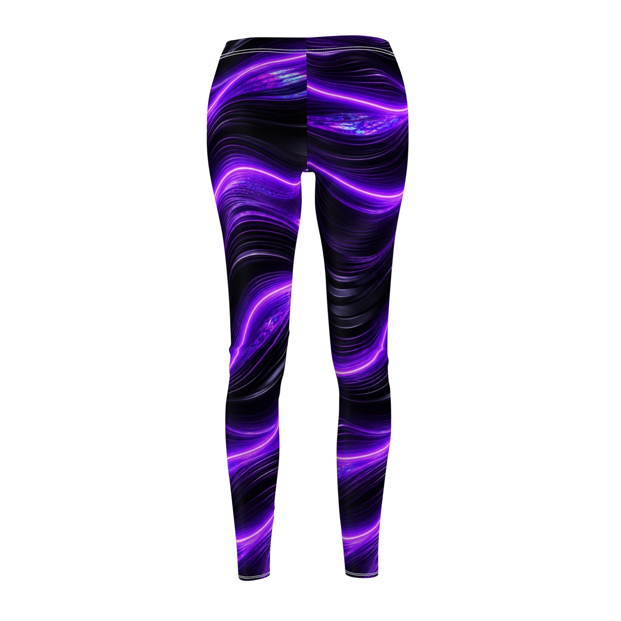 PRB Purple Galaxy Swirl Leggings by Power Runs Black