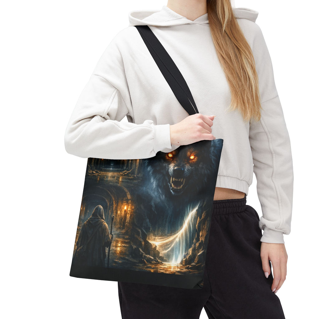 PRB The Echo Hounds Illustration Tote Bag | Gothic Horror Artwork by Printify