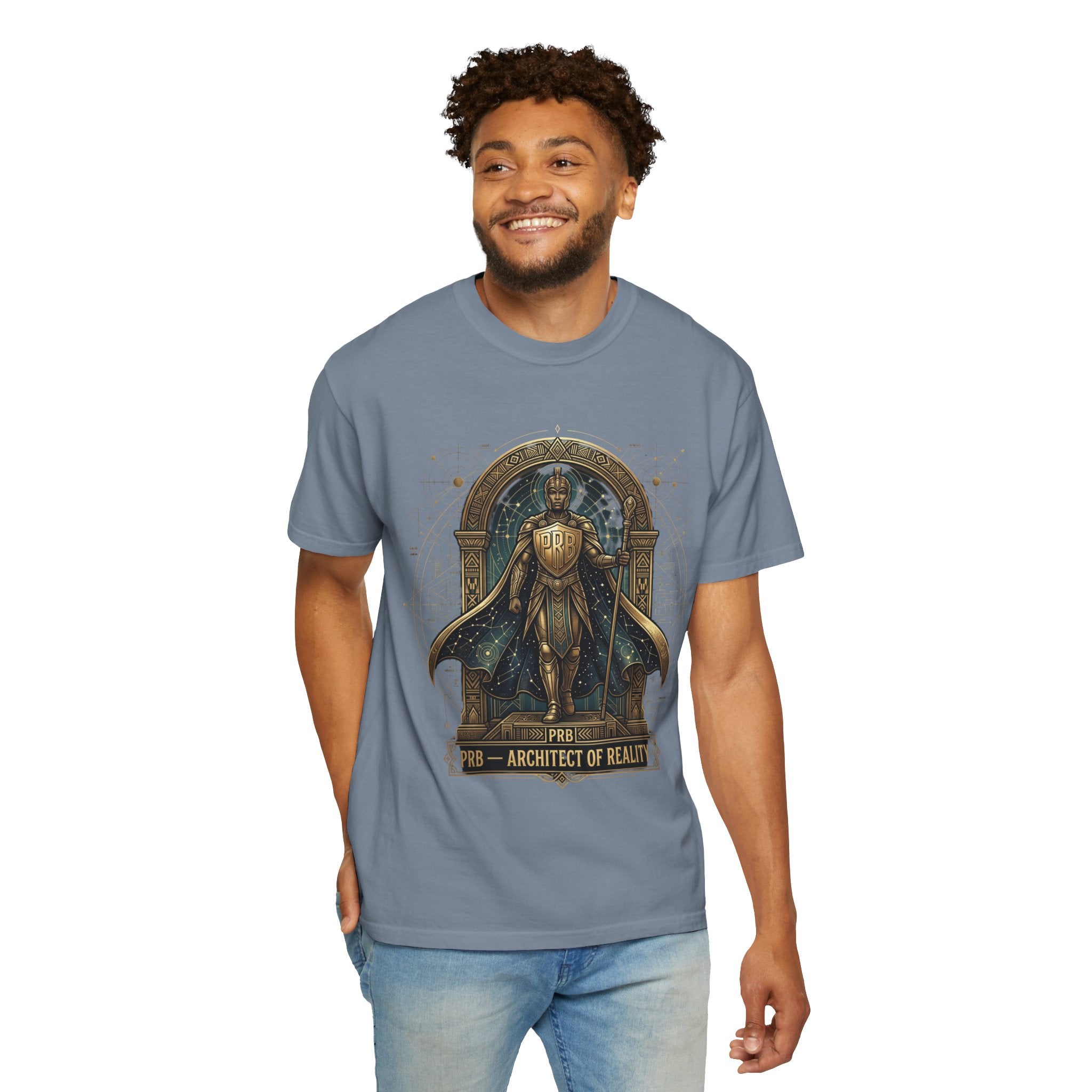 PRB Architect of Reality Graphic T-Shirt | Mythic Archer Illustration Tee by Printify