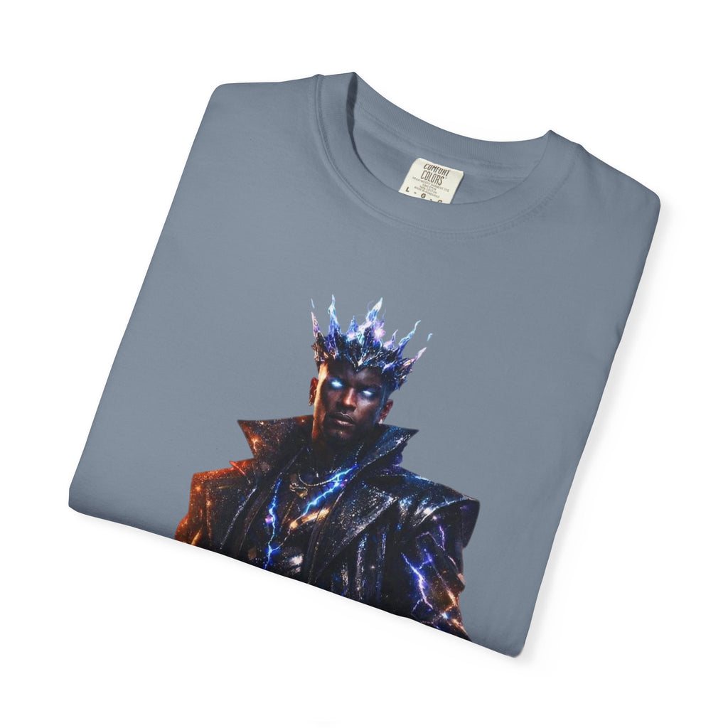 PRB Cosmic Might Unleashed T-shirt | Space Warrior Graphic Tee by Power Runs Black