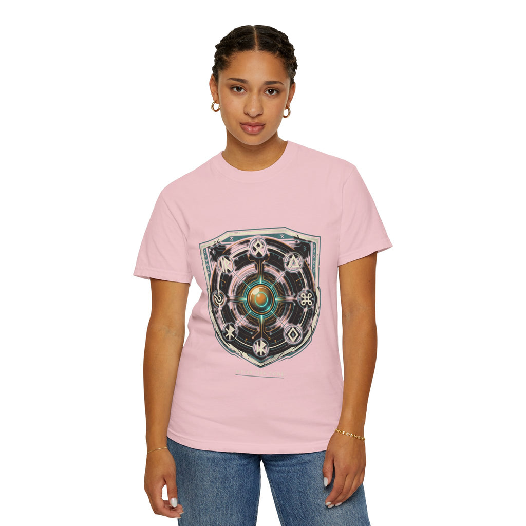 Power Runs Black PRB "Wear The Code" Mystic Shield T-Shirt — Geometric Sigil Graphic Tee by Power Runs Black