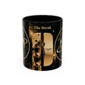 PRB Gold Cosmos Design Accent Coffee Mug | The Break, Planet Illustration by Power Runs Black