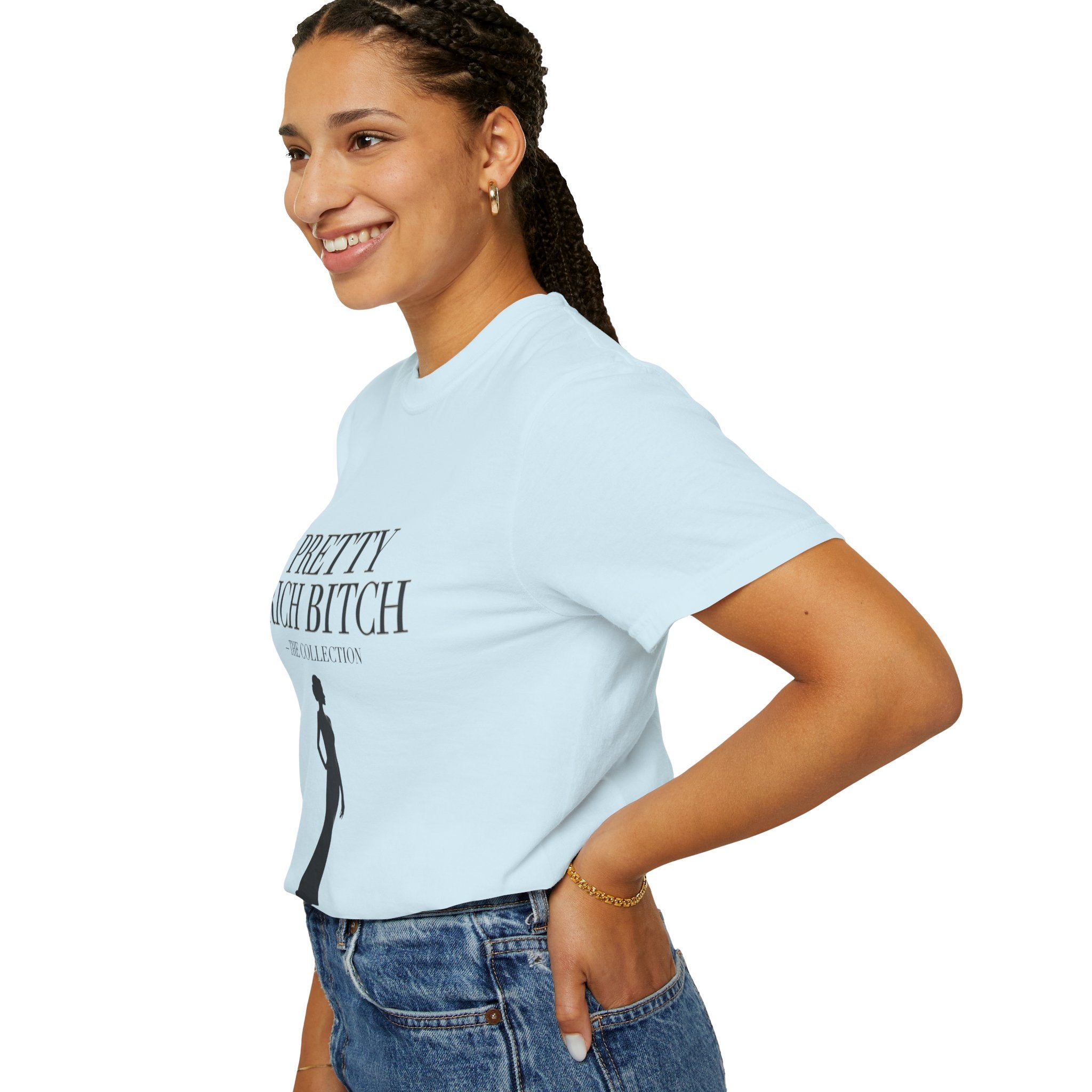 Pretty Rich Bitch The Collection by PRB Tee — Feminine Confidence Graphic T-Shirt by Power Runs Black