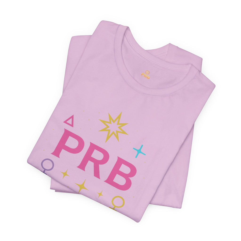 Pretty Rich Bitch The Collection by PRB Floral Lotus T‑Shirt — Colorful Spiritual Symbol Tee by Power Runs Black