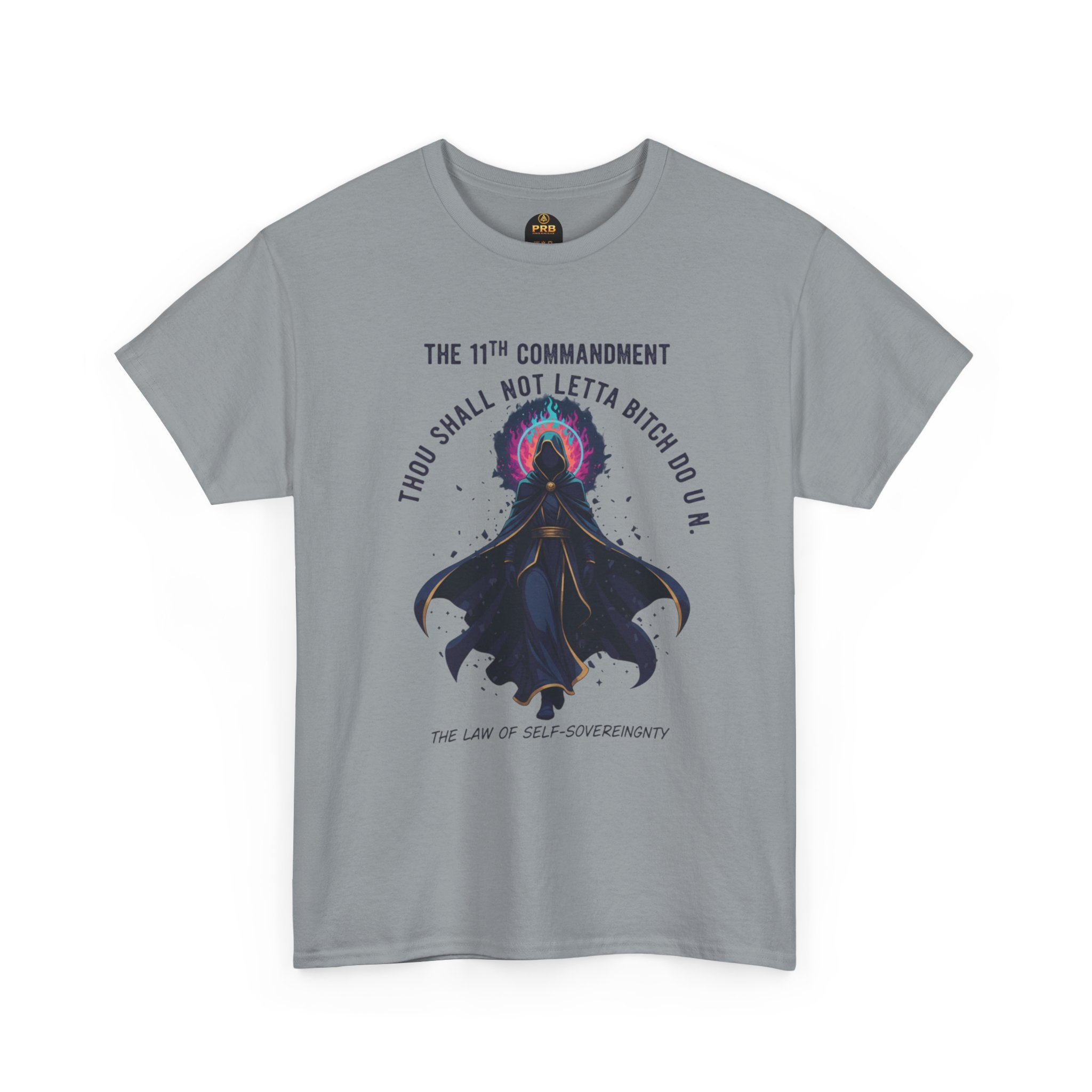 PRB Witchy Raven Graphic Tee — "Thou Shall Not Letta Bitch Do U N" by Printify