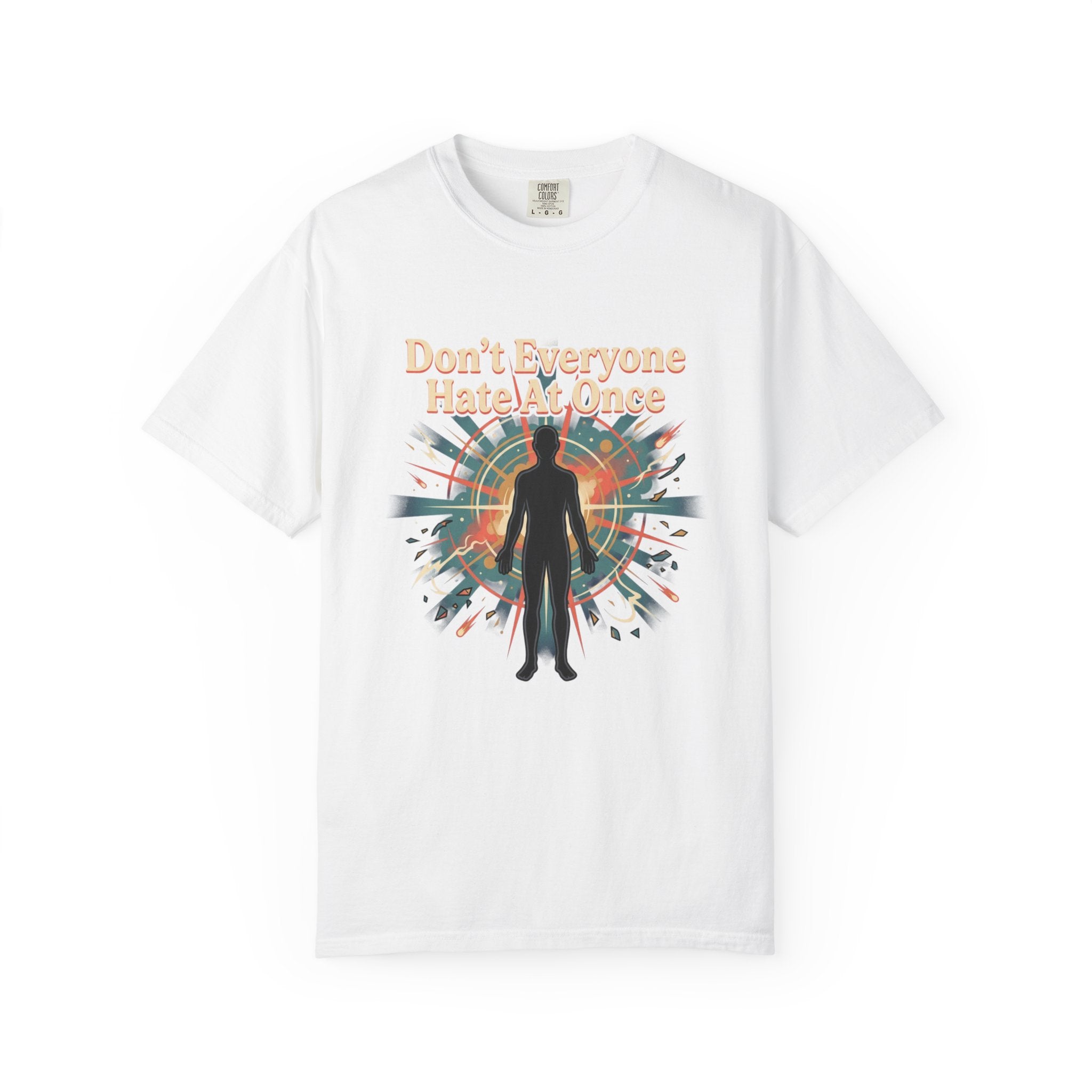Power Runs Black Don't Everyone Hate Me Once" Retro Silhouette Graphic Tee by Printify