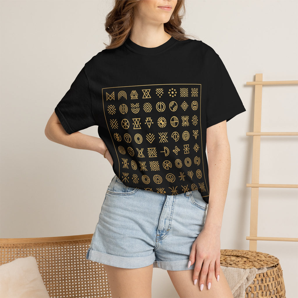 PRB Symbol Grid Graphic Tee — Garment-Dyed Heavyweight Cotton | Power Runs Black by Power Runs Black