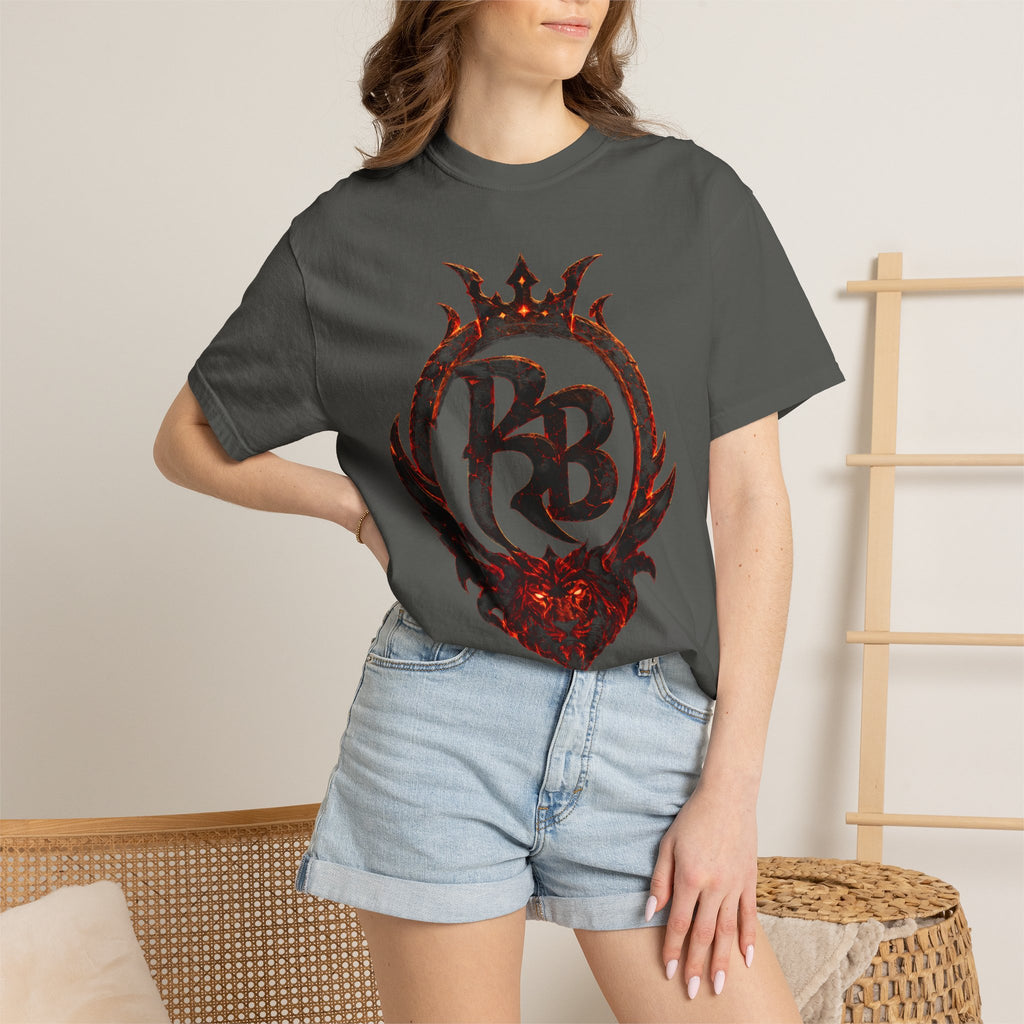 Power Runs Back PRB Flame Logo T-shirt | Fiery Emblem Tee, Grunge Rock Chic by Printify
