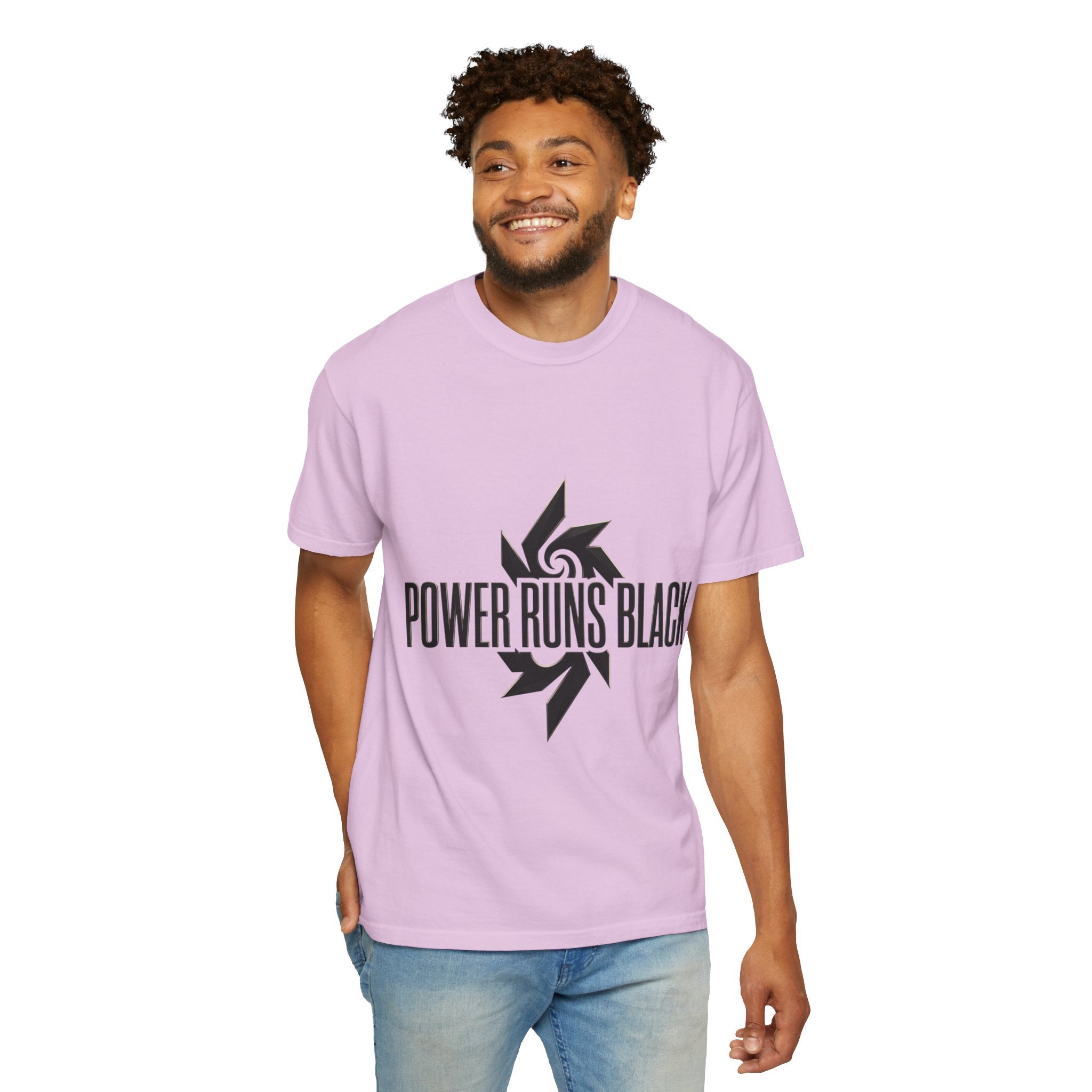 Power Runs Black PRB "Wear The Code" Mystic Shield T-Shirt — Geometric Sigil Graphic Tee by Printify