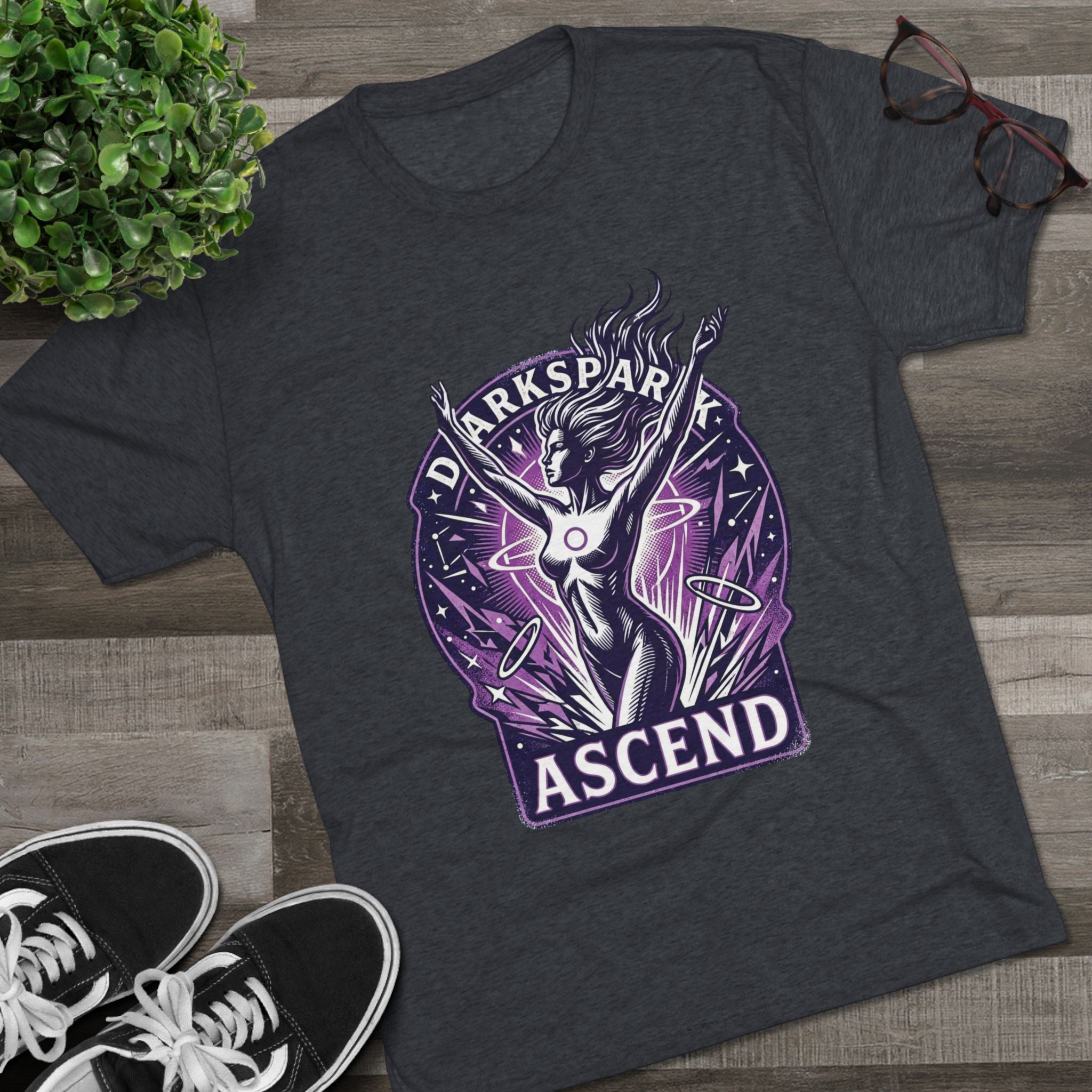 Power Runs Black PRB Ascend Space Goddess Tee — "Parkspark Ascend" Retro Sci‑Fi Graphic T-Shirt by Power Runs Black