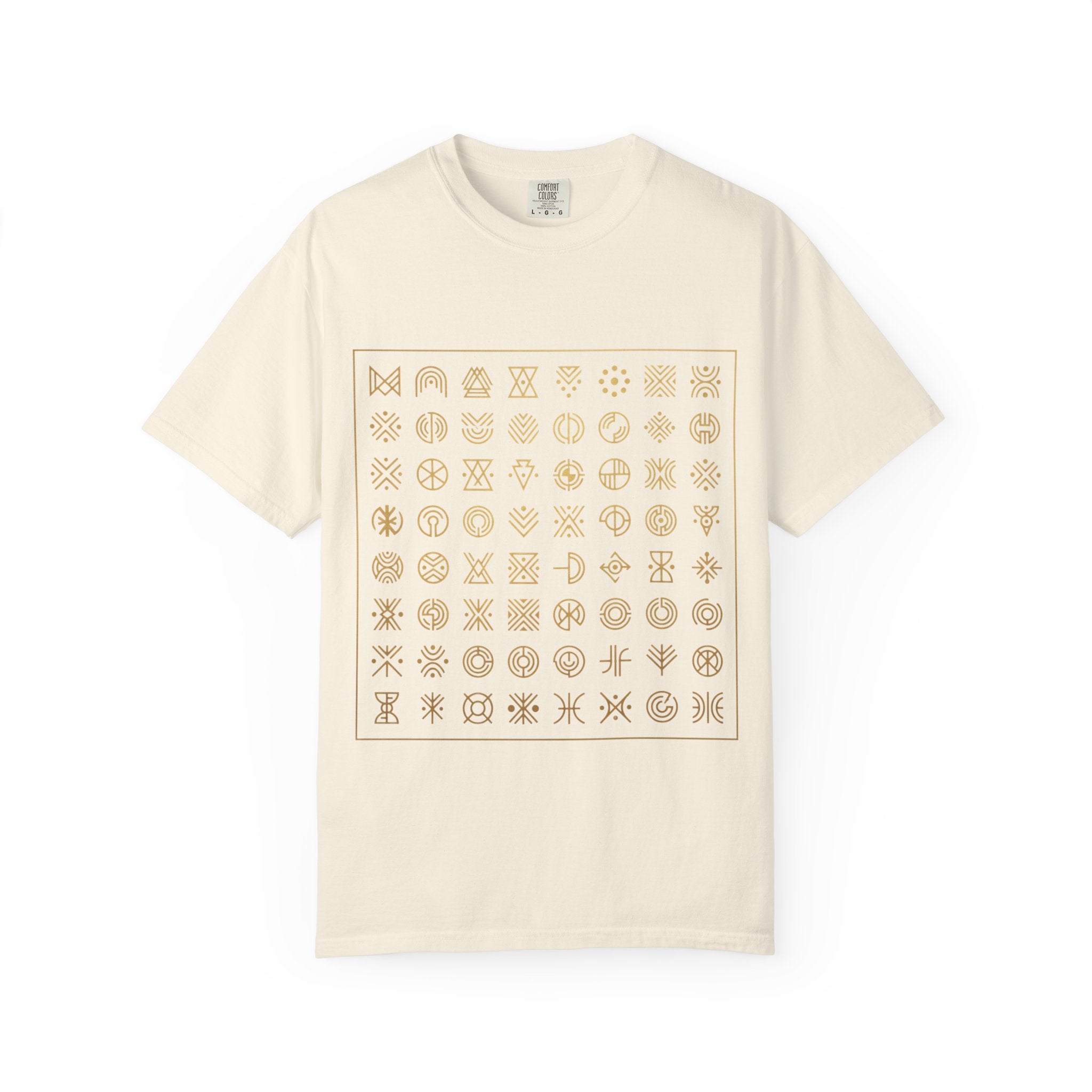 PRB Symbol Grid Graphic Tee — Garment-Dyed Heavyweight Cotton | Power Runs Black by Power Runs Black