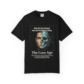 Power Runs Black AI Fusion Graphic T-Shirt — "The Core Age" Split Face Design by Power Runs Black