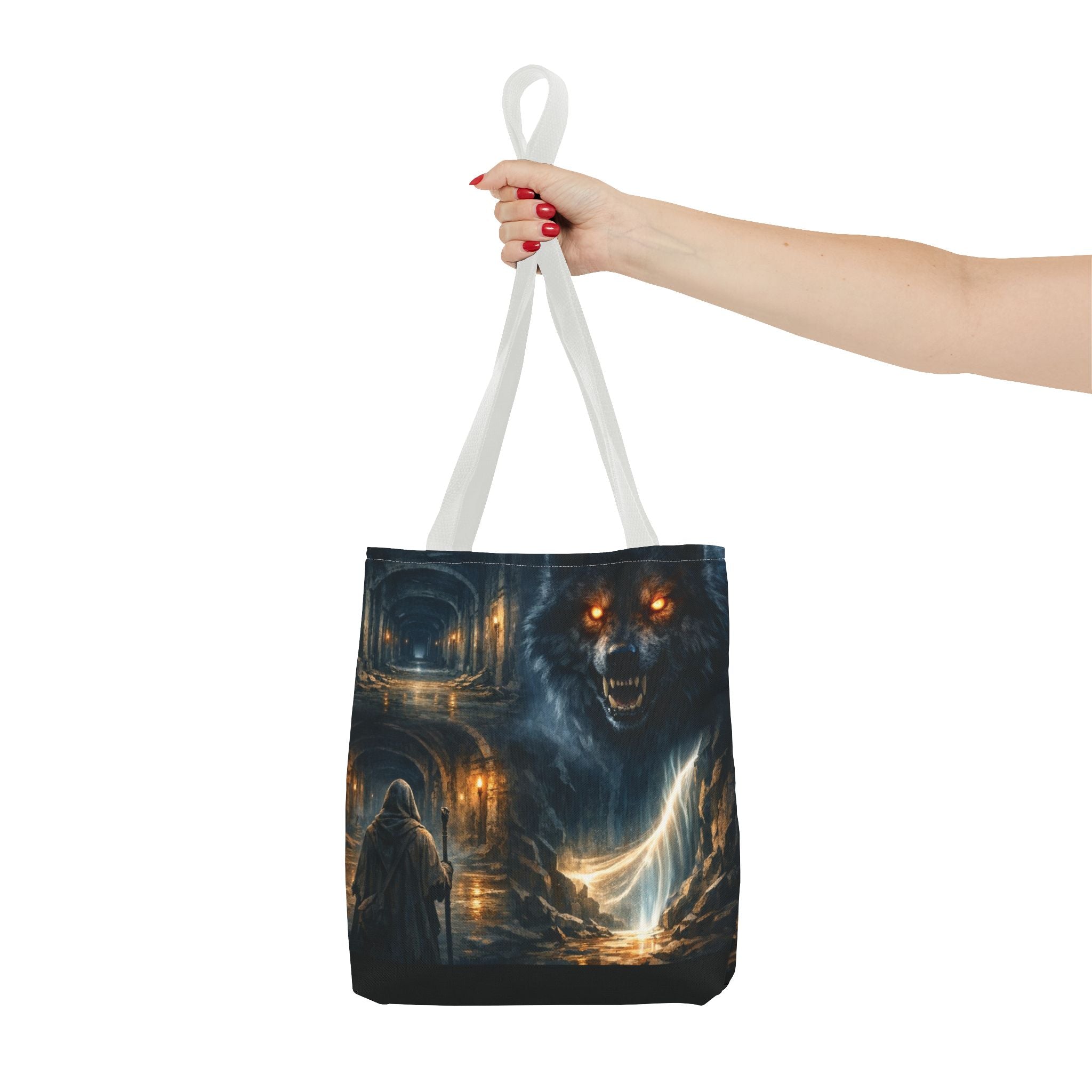 PRB The Echo Hounds Illustration Tote Bag | Gothic Horror Artwork by Printify
