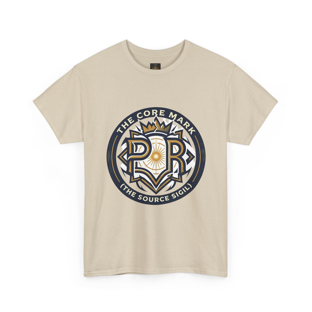Power Runs Black PRB Core Mark Logo T-Shirt — "The Source Sigil" Retro Emblem Tee by Power Runs Black